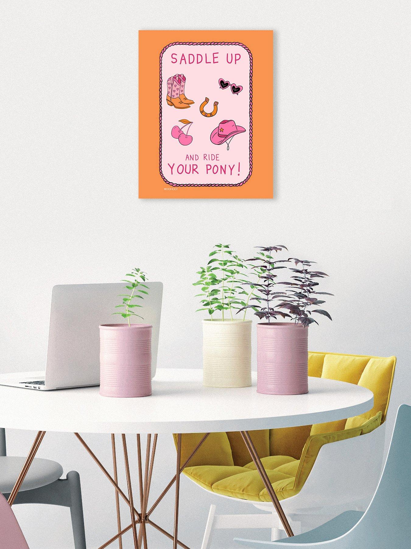 The Art Group MANDI WELTON - WOO HOO PRINTS (SADDLE UP) 40X50