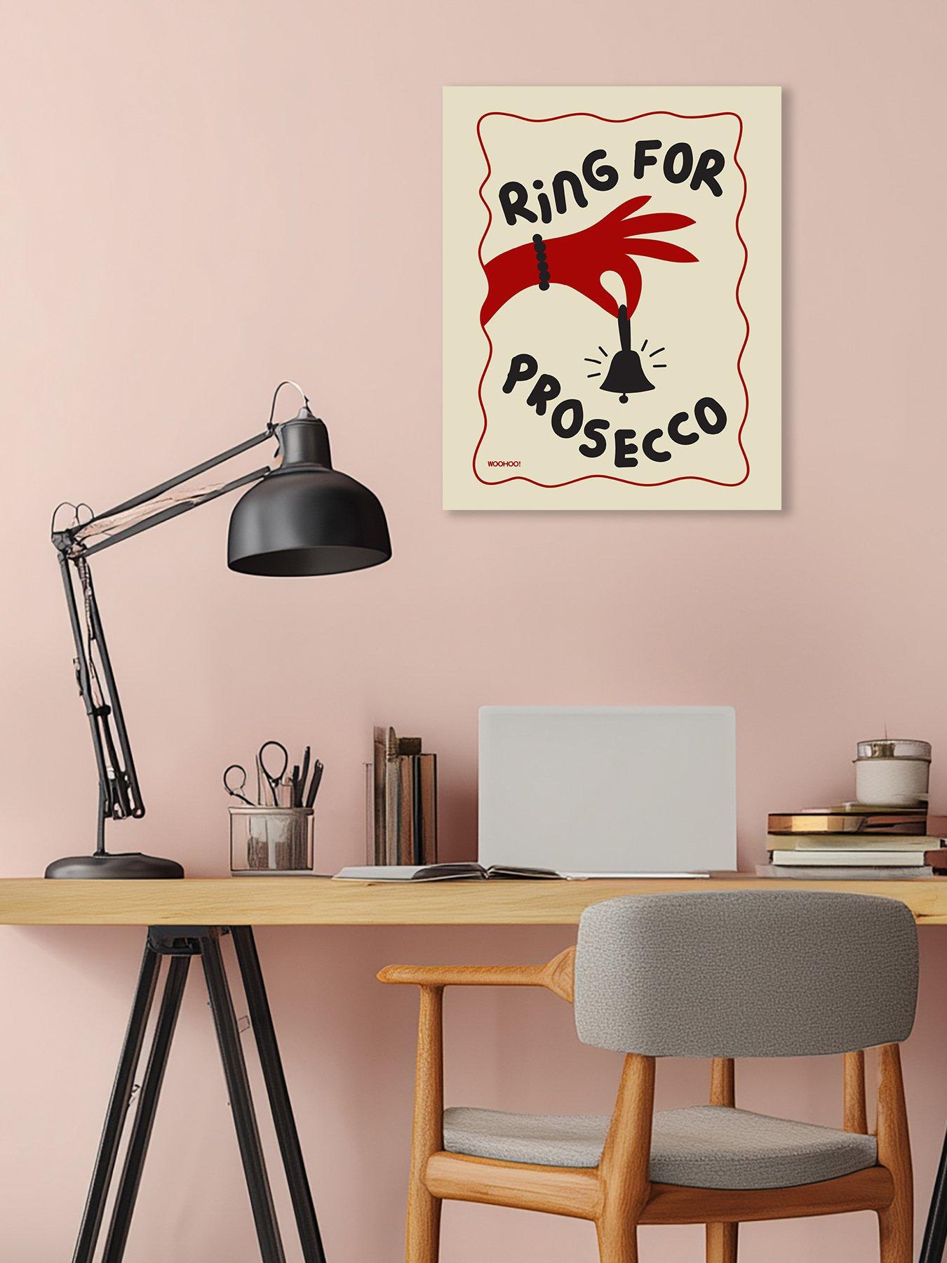 The Art Group MANDI WELTON - WOO HOO PRINTS (RING FOR PROSECCO) 40X50
