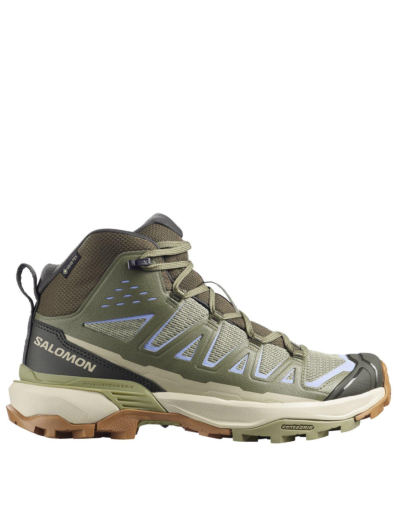Salomon Womens Hiking X Ulta 360 Edge Goretex Mid Boots - Green