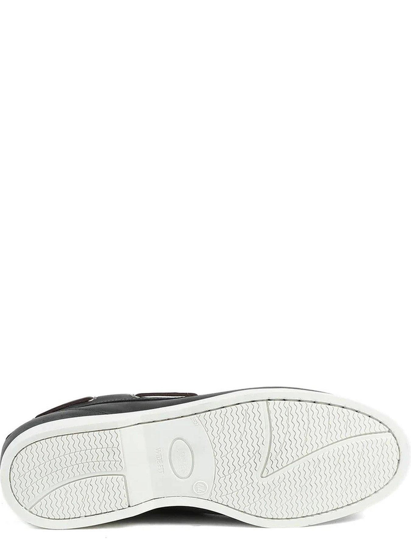 Image 5 of 5 of Jones Bootmaker Parsonswide Wide Fit Moccasin - Navy