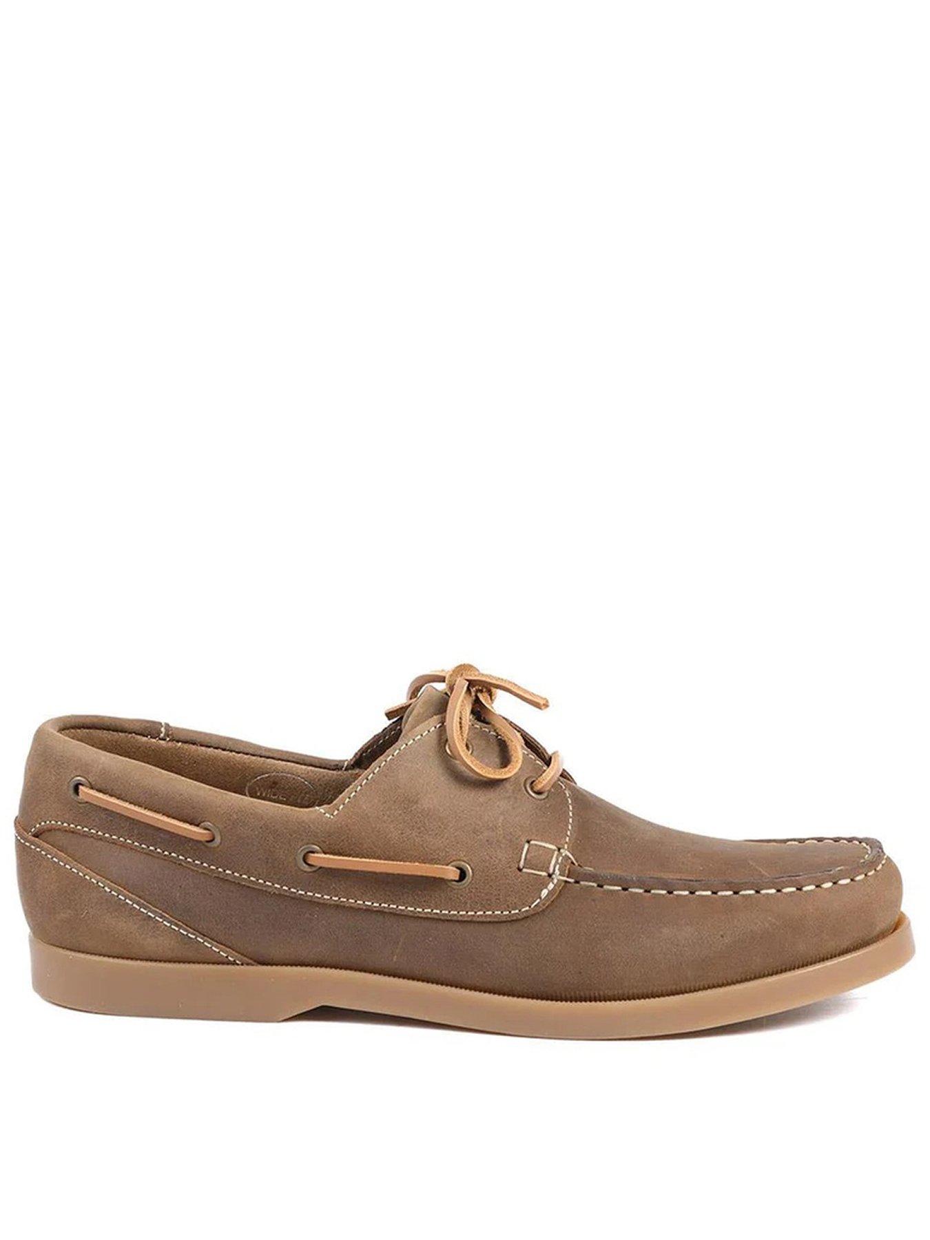 Jones Bootmaker Parsonswide Wide Fit Moccasin - Tobacco