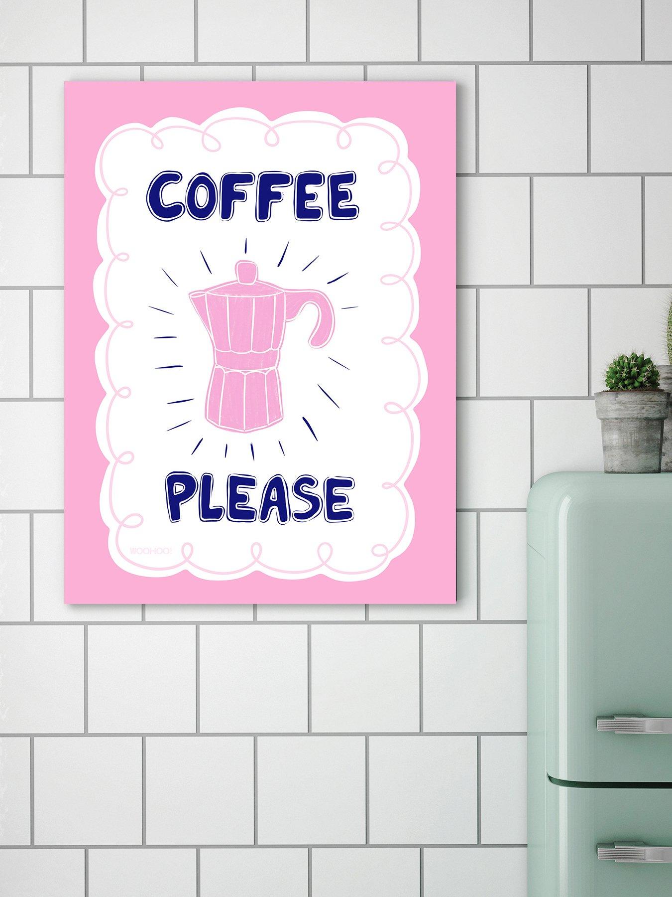 The Art Group MANDI WELTON - WOO HOO PRINTS (COFFEE PLEASE) 60X80