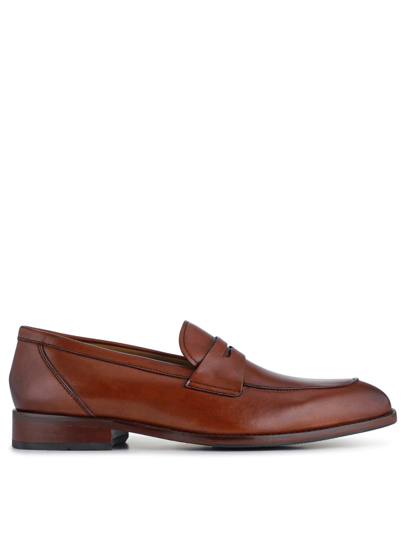 Jones Bootmaker Russell Formal Slip On Shoes - Chestnut