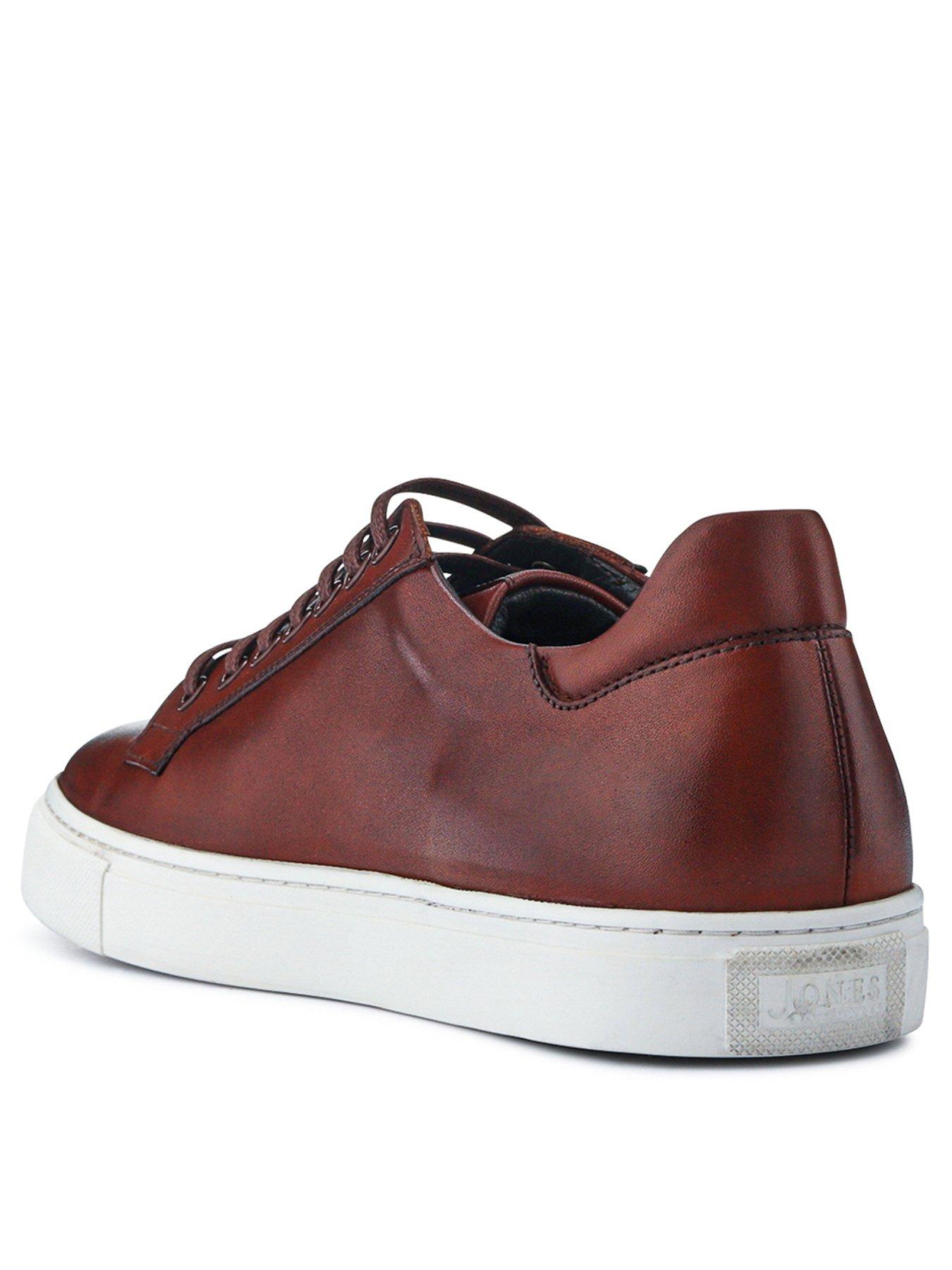 Image 3 of 5 of Jones Bootmaker Simon Cupsole Trainer - Cognac Leather