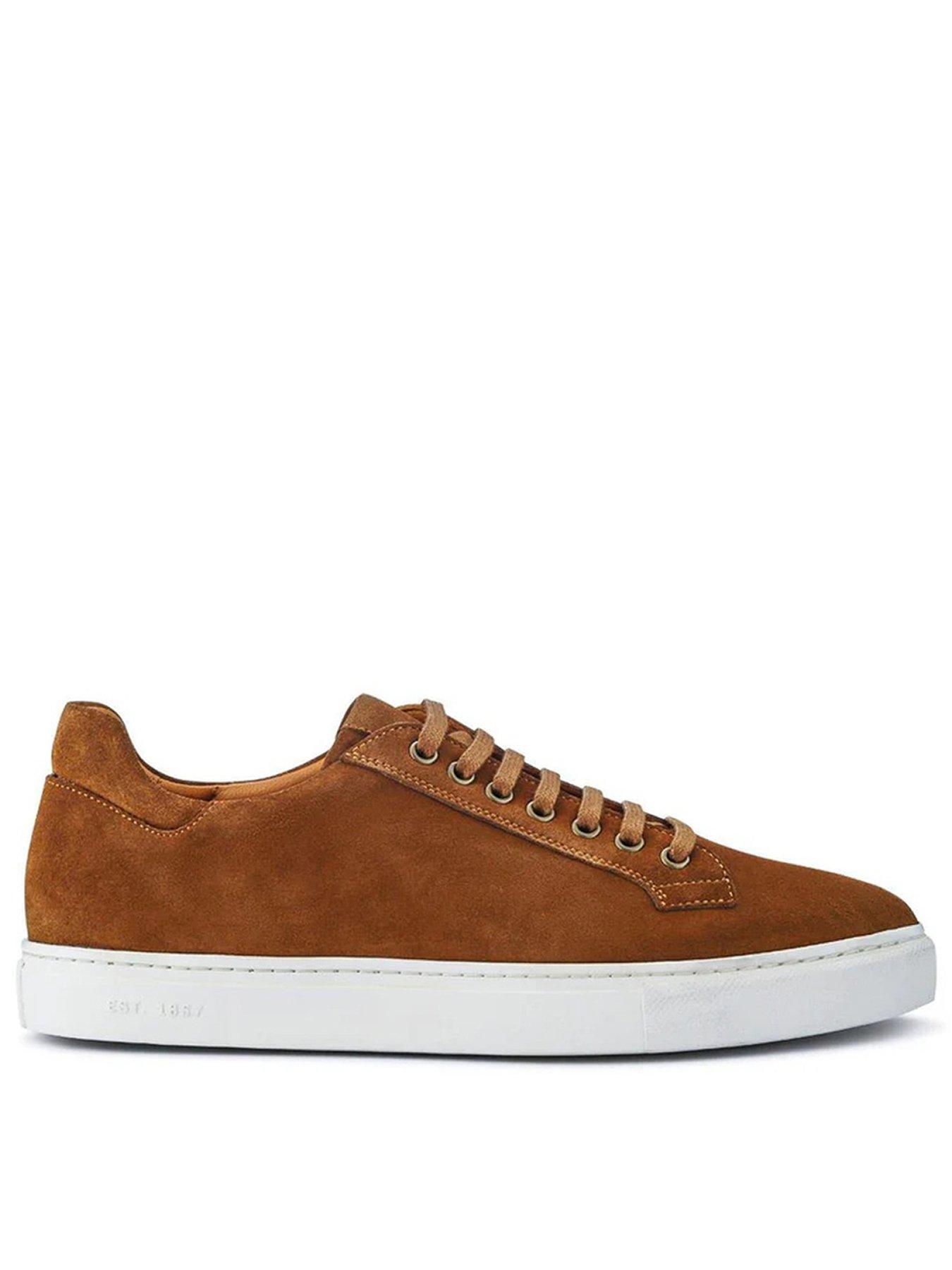 Jones Bootmaker Simon Cupsole Trainer - Tan Suede