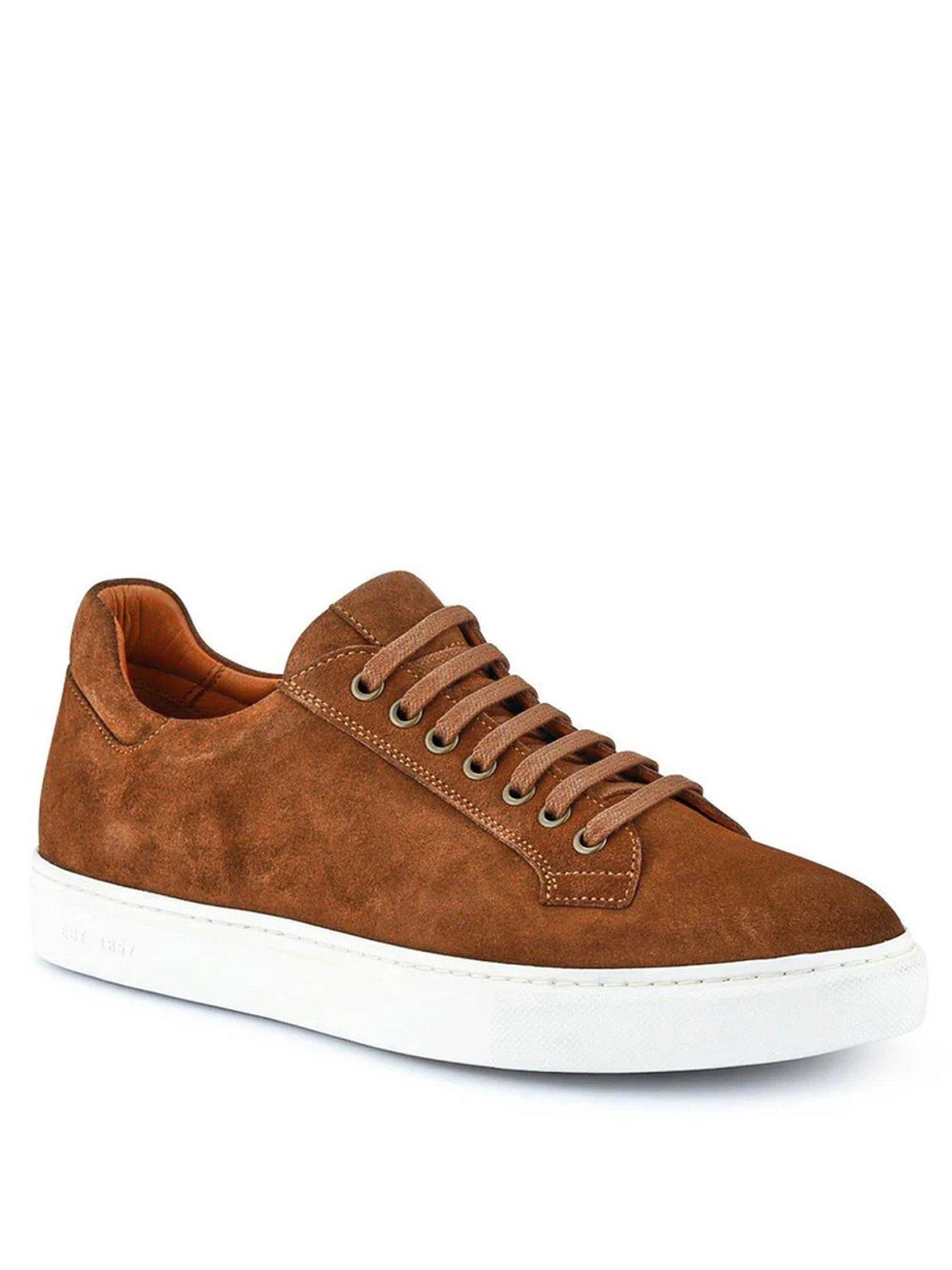 Image 2 of 5 of Jones Bootmaker Simon Cupsole Trainer - Tan Suede