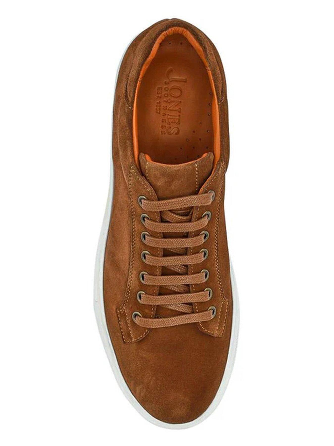Image 4 of 5 of Jones Bootmaker Simon Cupsole Trainer - Tan Suede