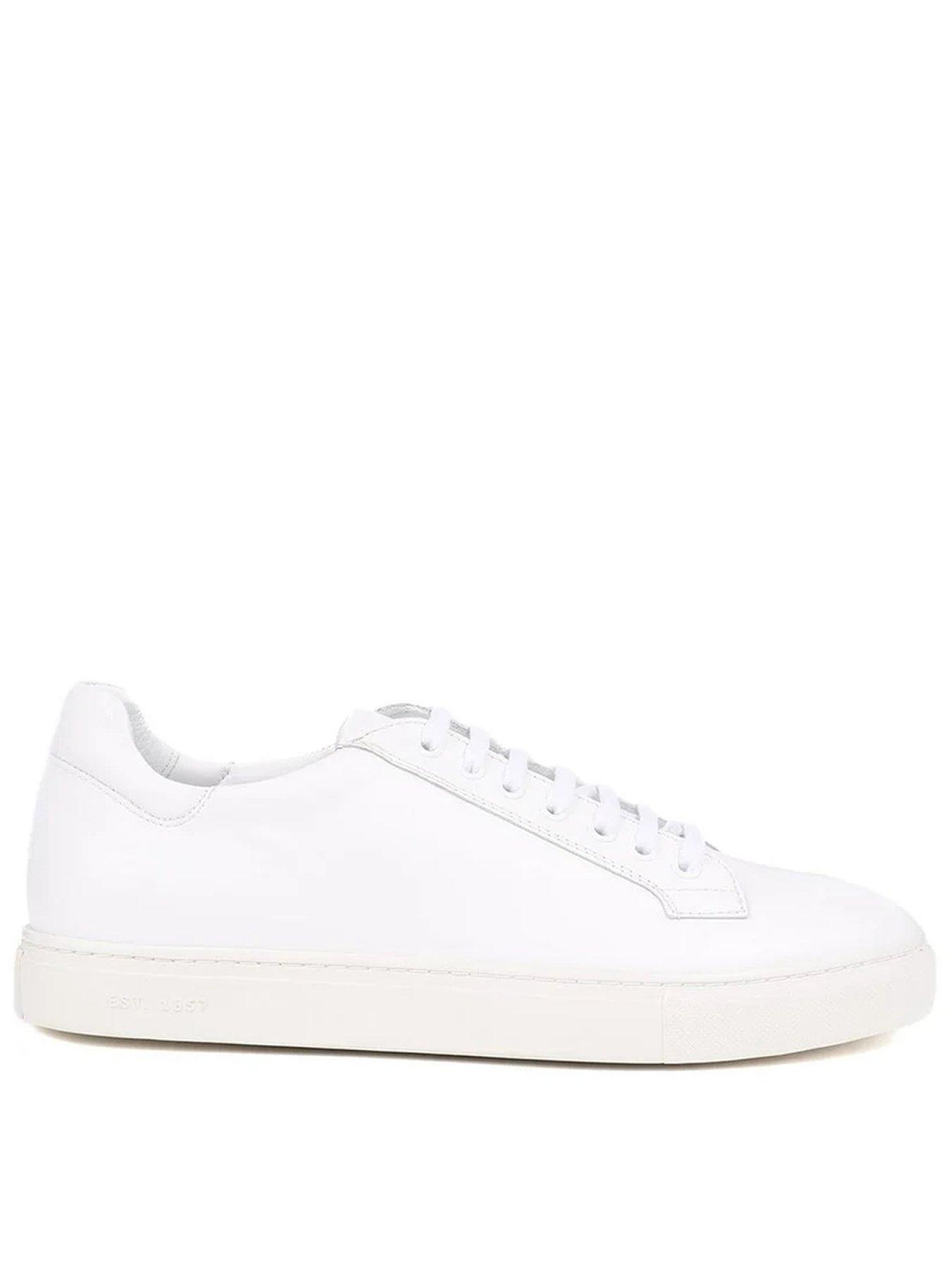 Jones Bootmaker Jones Bootmaker Simon Cupsole Trainer - White Leather