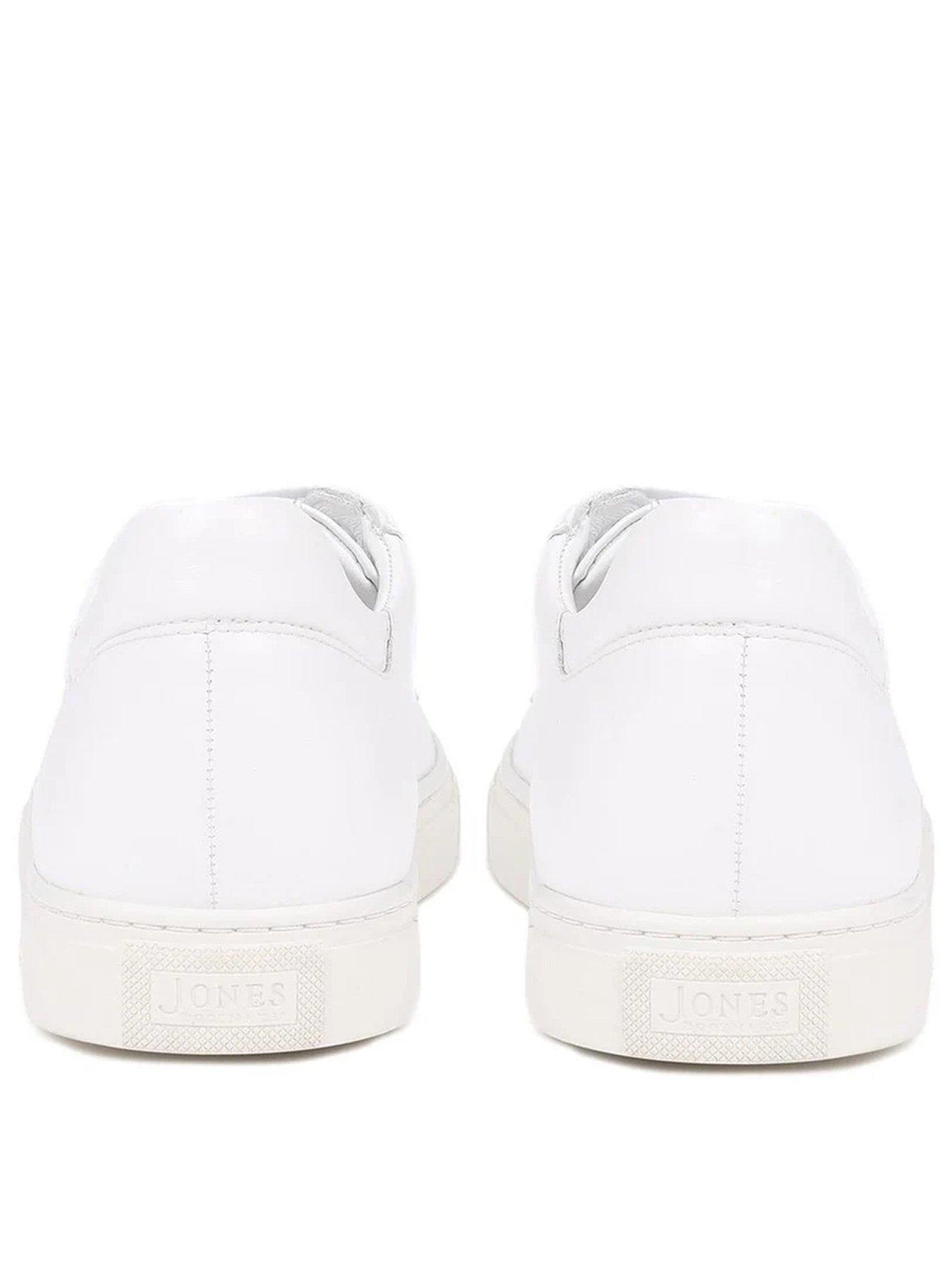 Image 3 of 5 of Jones Bootmaker Simon Cupsole Trainer - White Leather