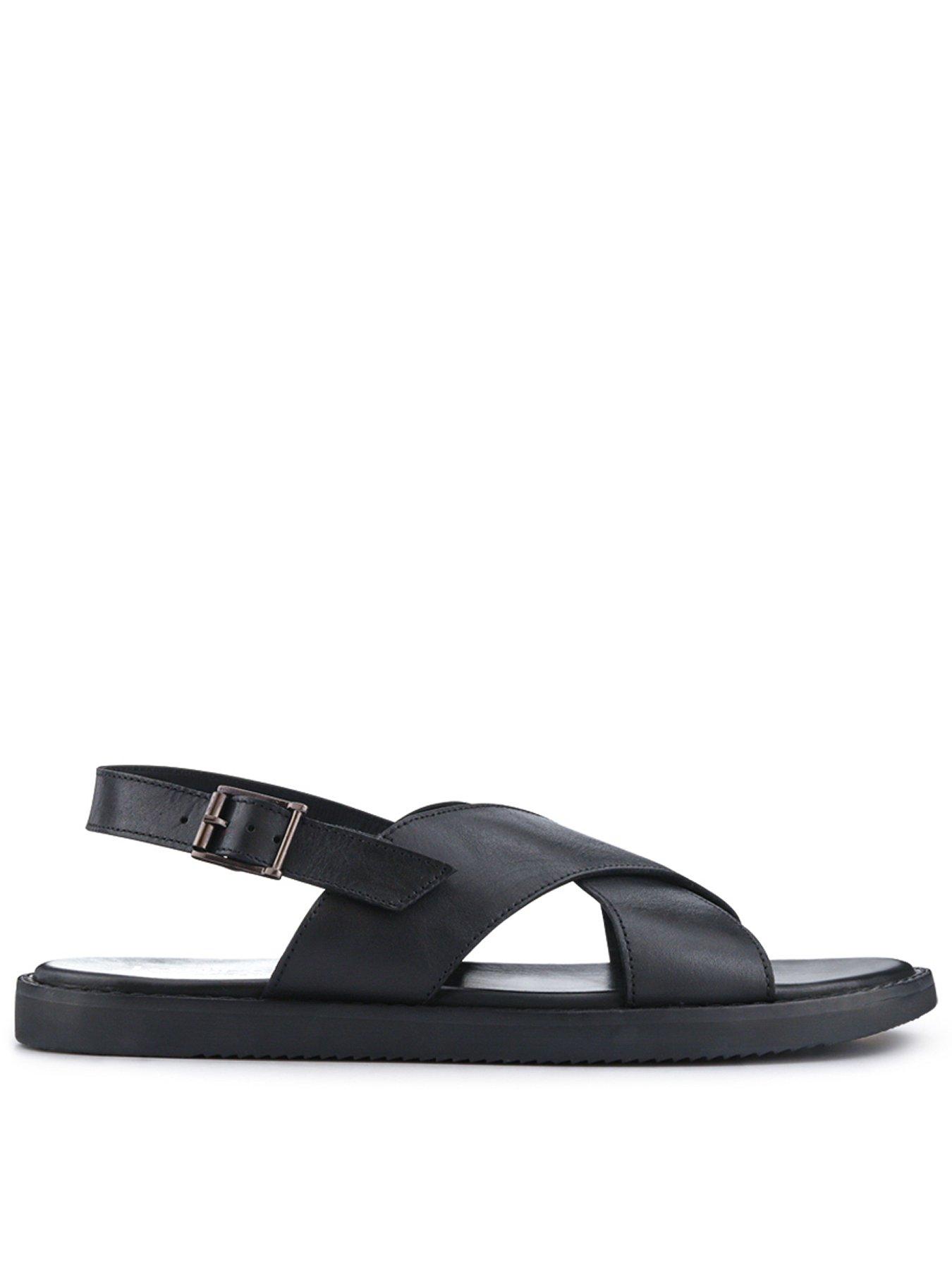 Jones Bootmaker Westbury Sandals, Black, Size 11, Men