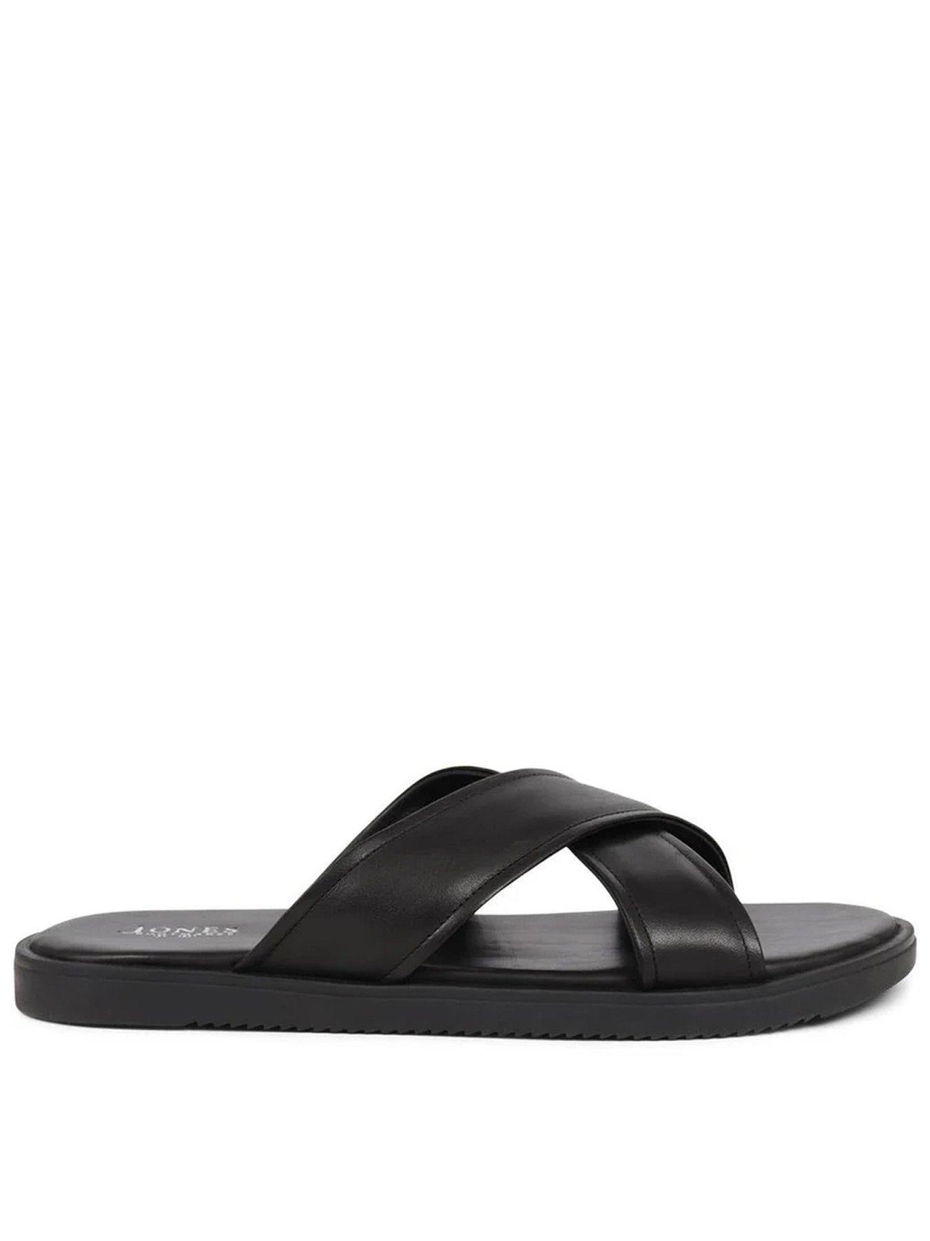 Jones Bootmaker Whitehaven Mule Sandals, Black, Size 8, Men
