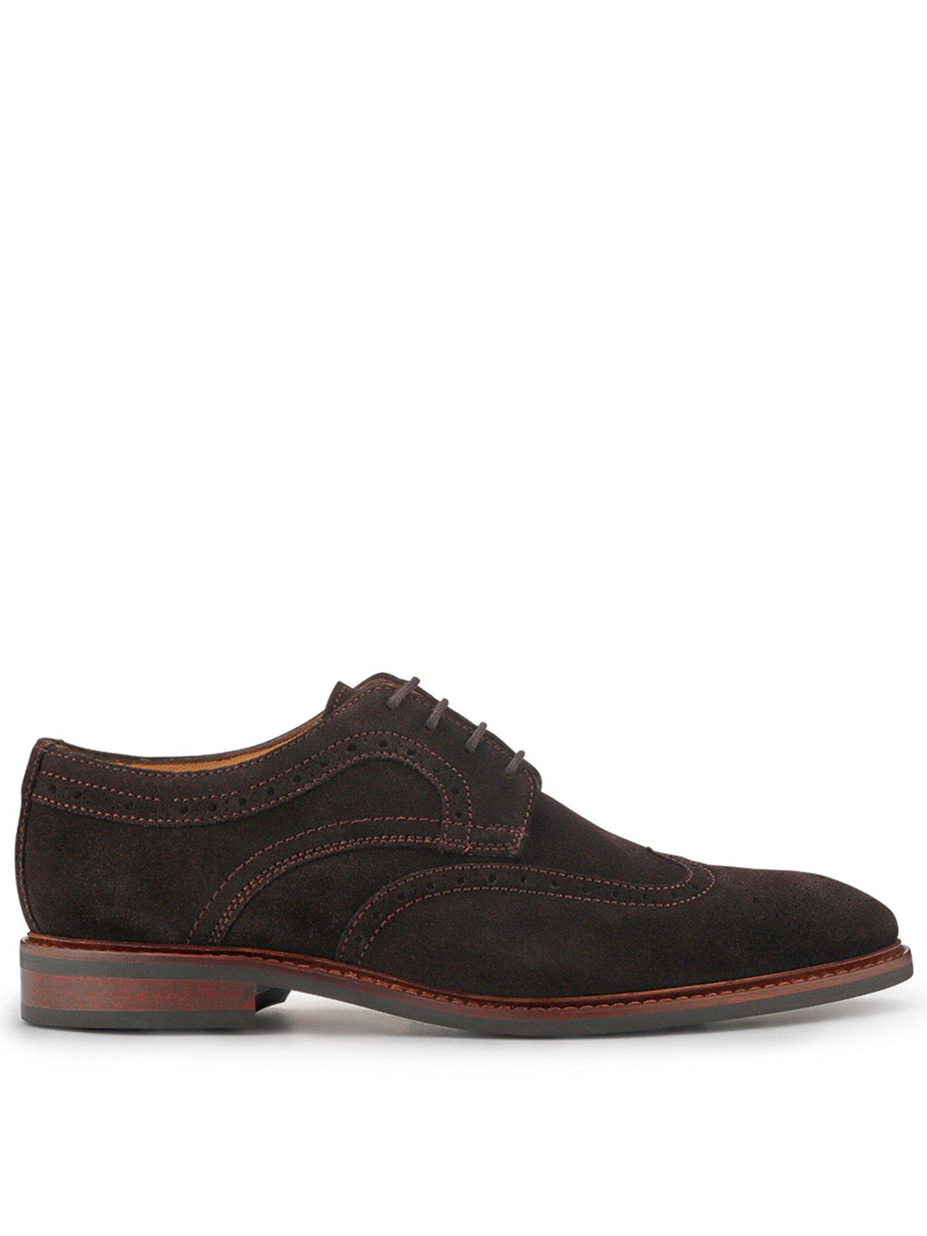 Jones Bootmaker Longwood Lace Up Shoes, Dark Brown, Size 9, Men