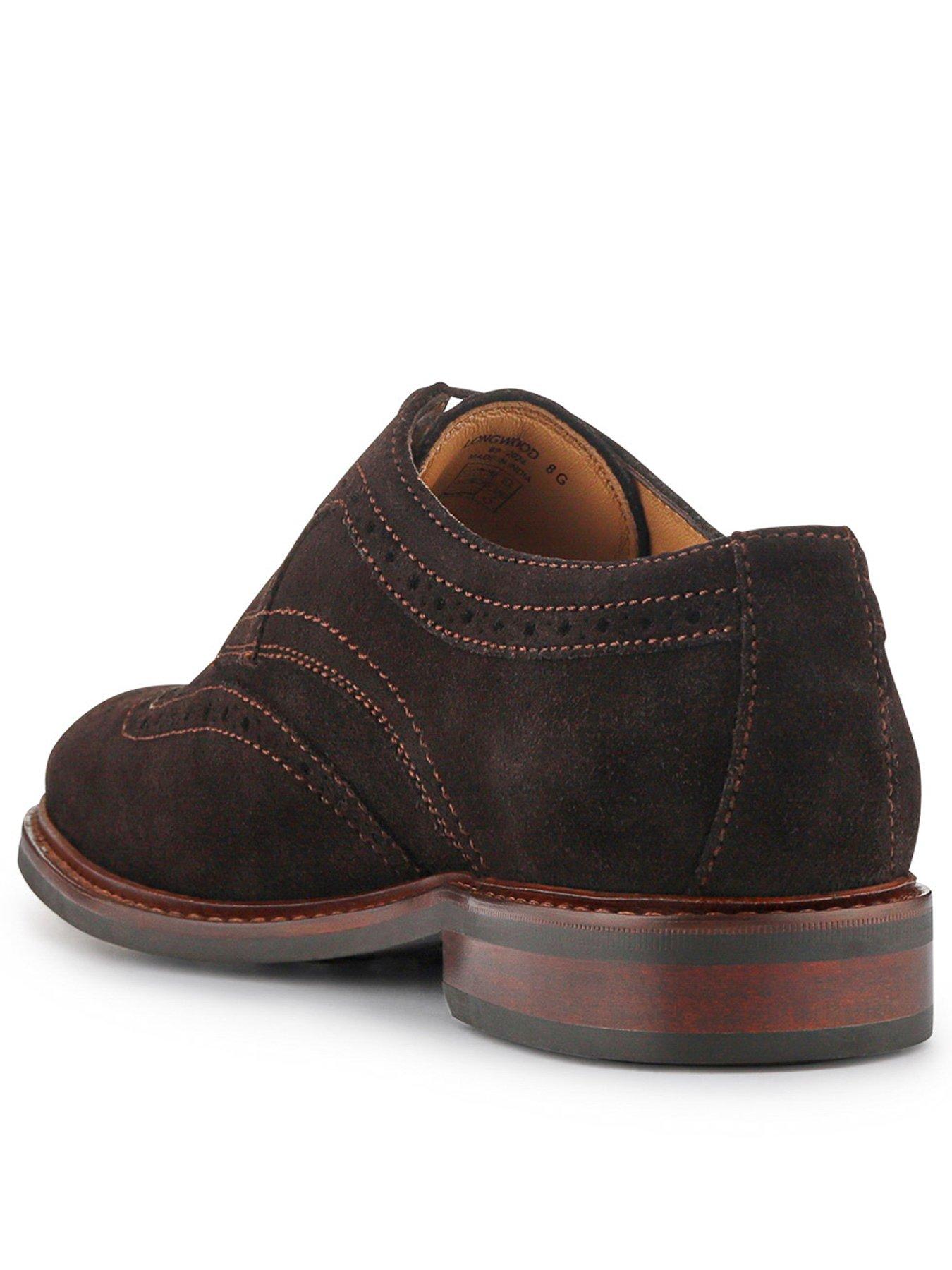 Jones Bootmaker Longwood Lace Up Shoes - Dark Brown Suede | Very