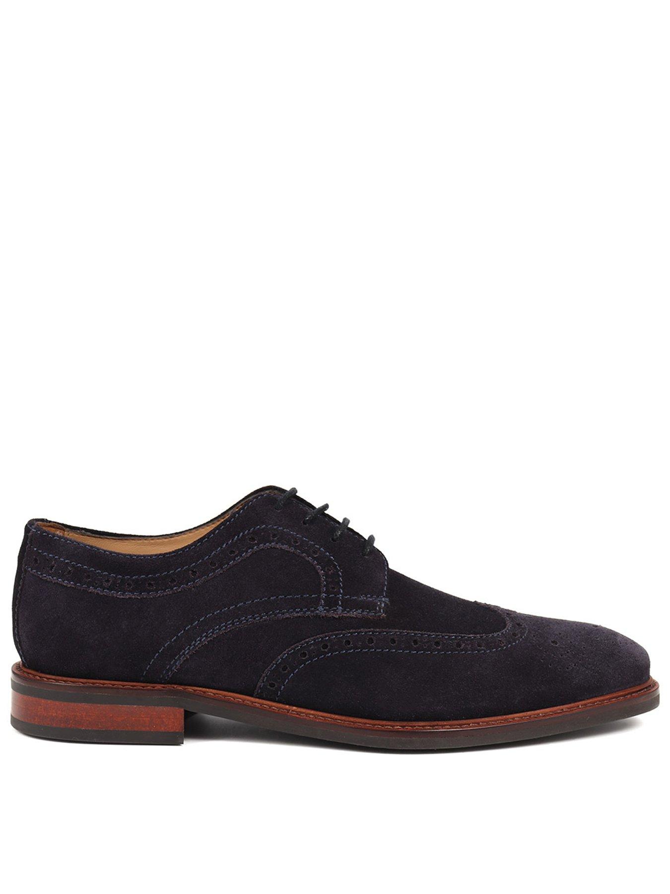 Jones Bootmaker Longwood Lace Up Shoes, Navy, Size 12, Men