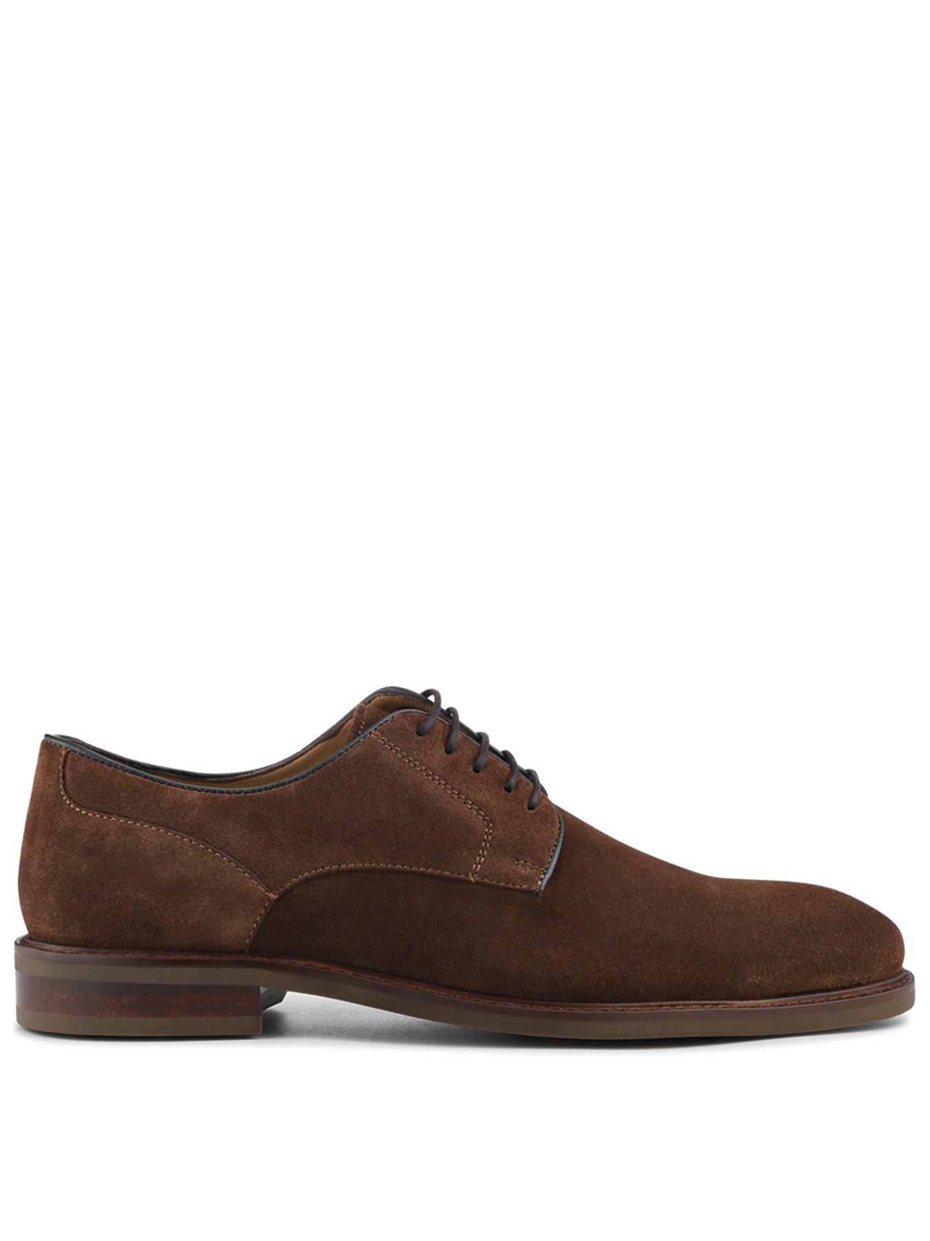 Jones Bootmaker Malachi Suede Lace Up Shoes - Brown Suede