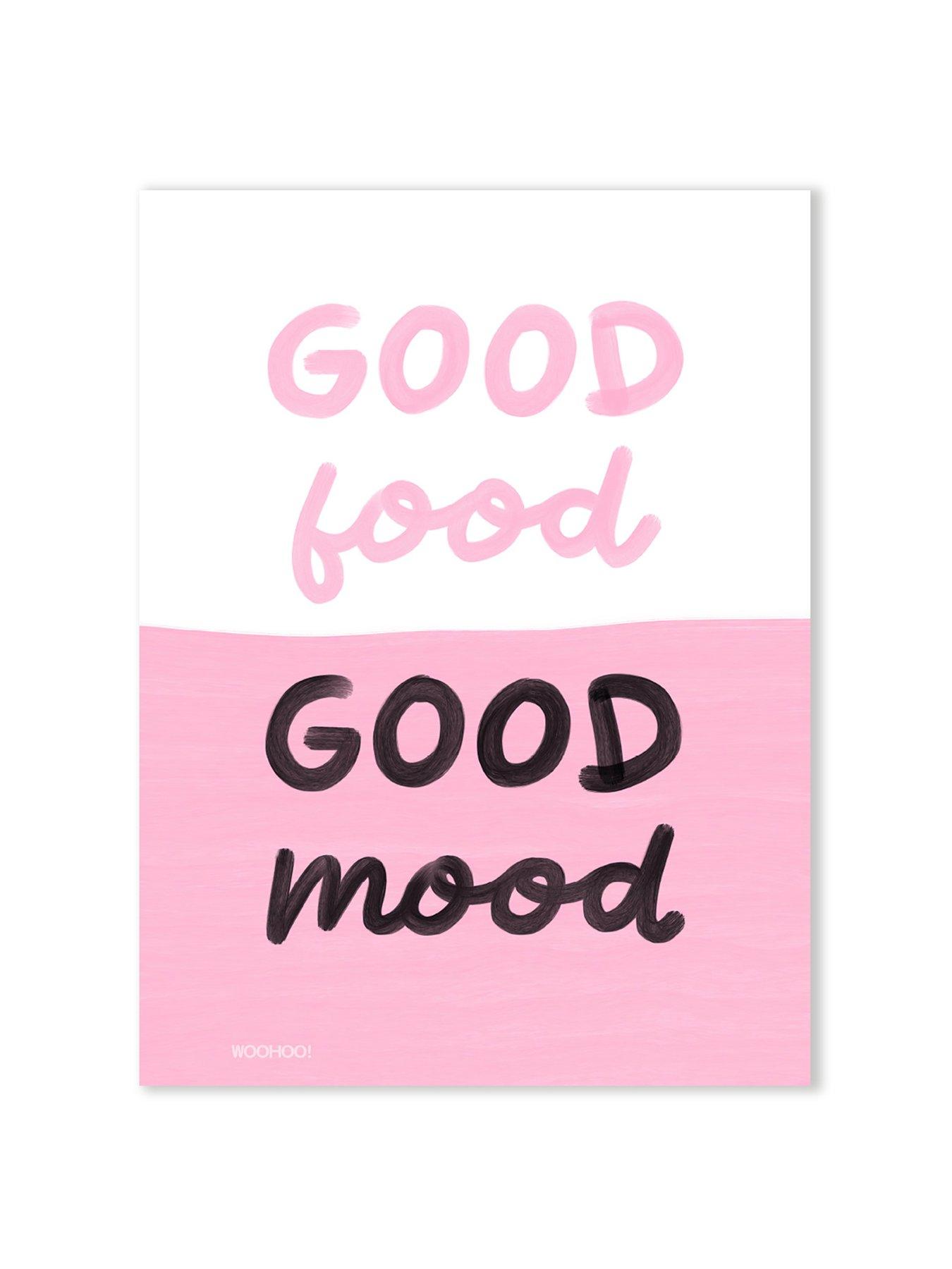 Image 2 of 2 of The Art Group MANDI WELTON - WOO HOO PRINTS (GOOD FOOD GOOD MOOD) 30X40