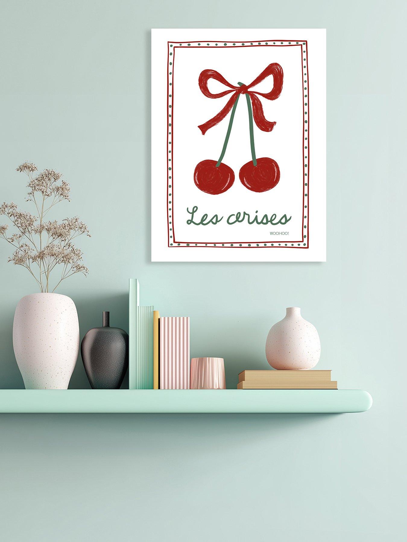 Image 1 of 2 of The Art Group MANDI WELTON - WOO HOO PRINTS (LES CERISES) 30X40