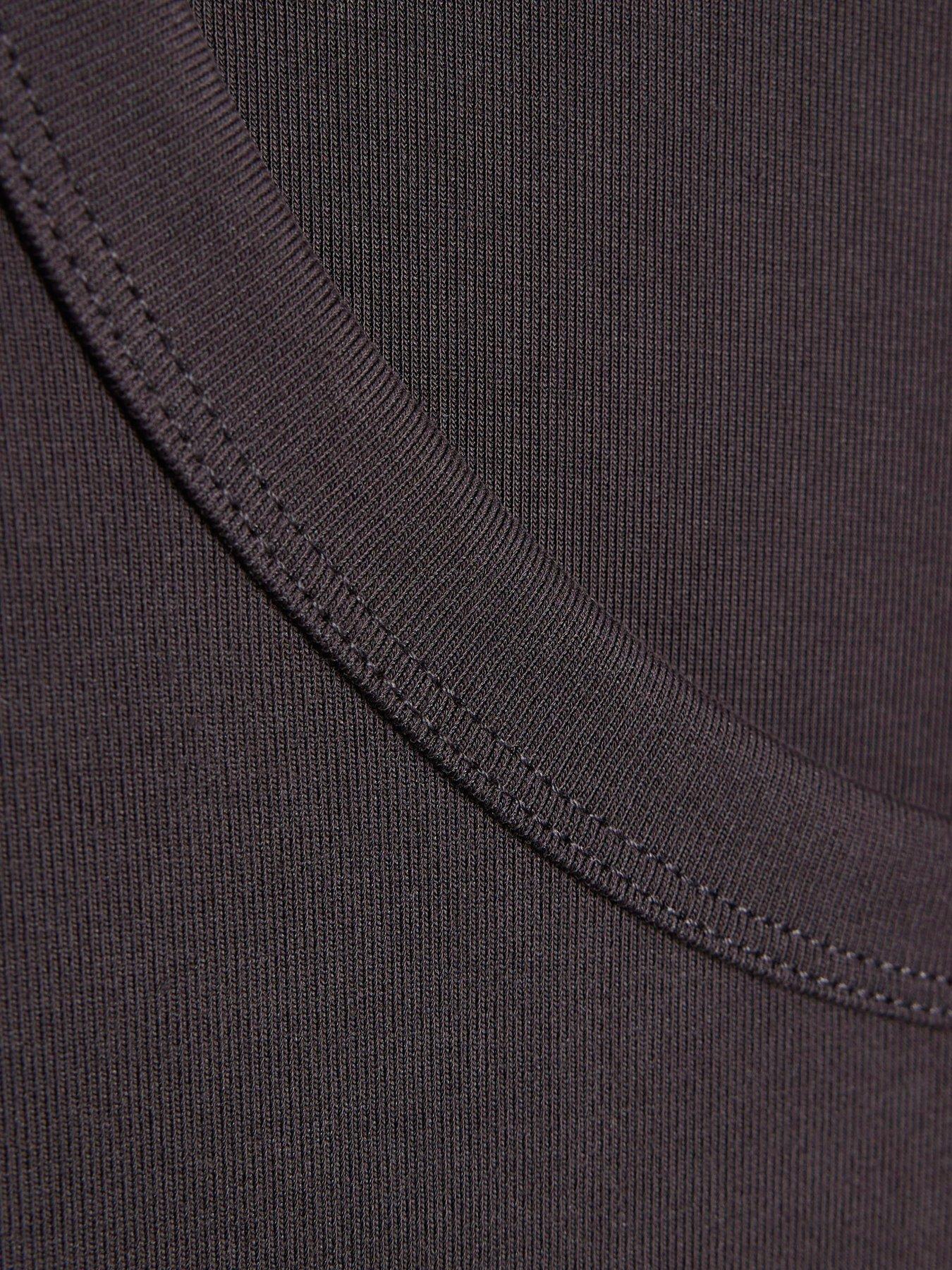 Image 5 of 5 of River Island Long Sleeve Soft Touch Scoop Neck Top Coord - Grey