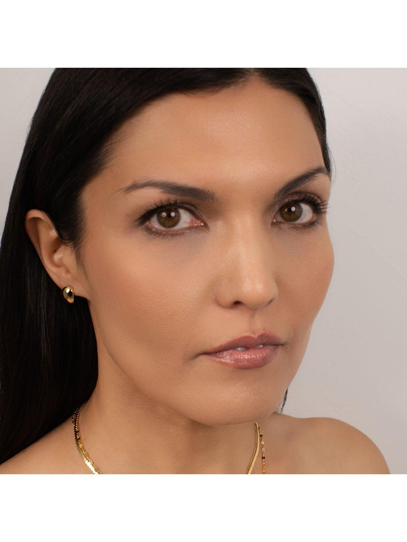 Image 3 of 6 of Kleora Odyssey Modern Electrum Half Hoop Earrings - Gold