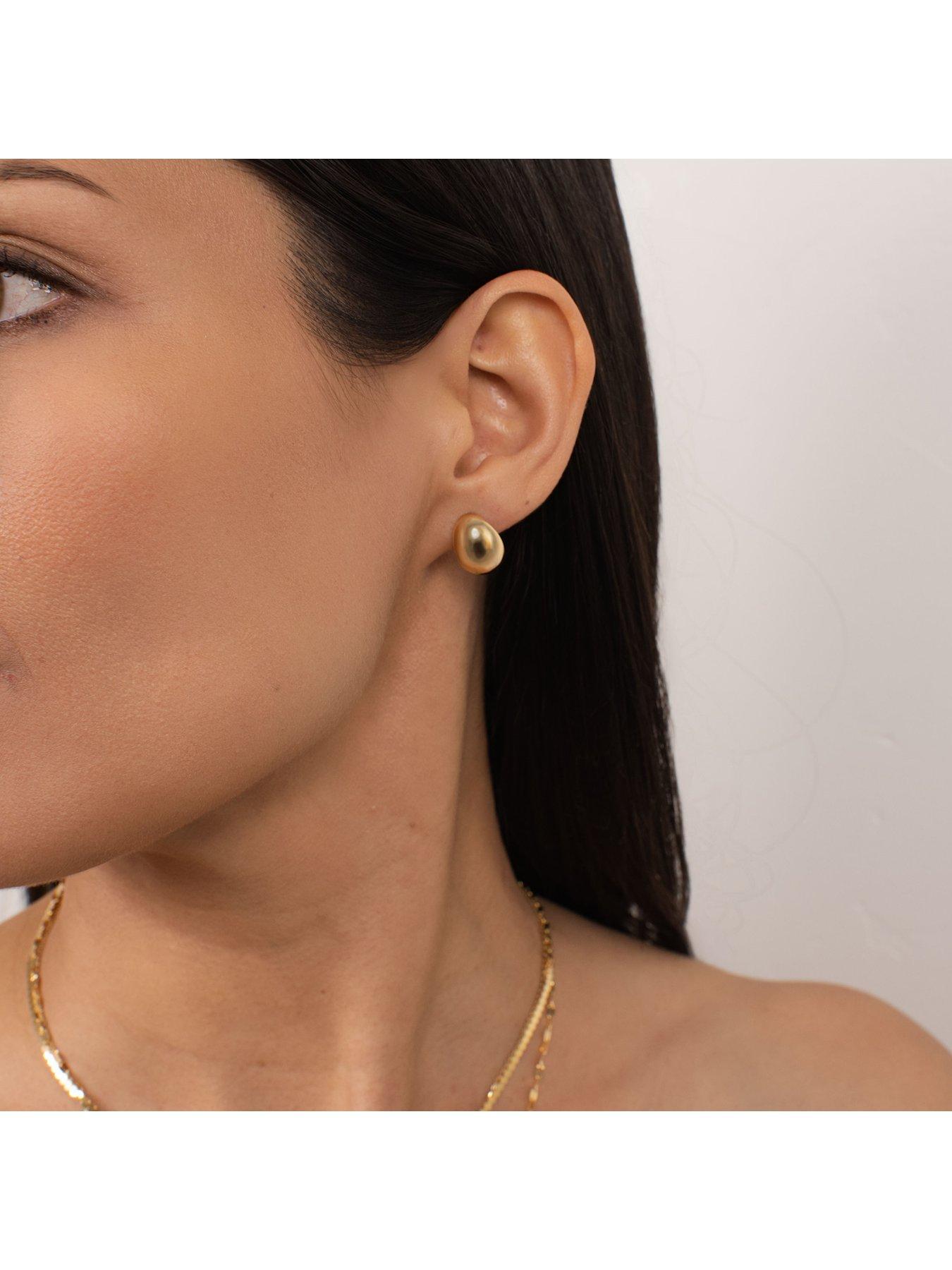 Image 4 of 6 of Kleora Odyssey Modern Electrum Half Hoop Earrings - Gold
