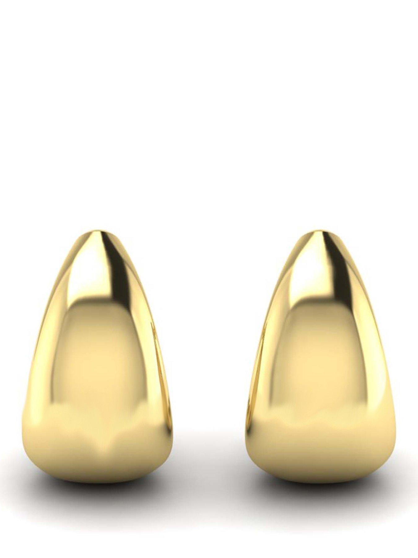 Kleora ODYSSEY Modern Electrum Wide J-Hoop Earrings
