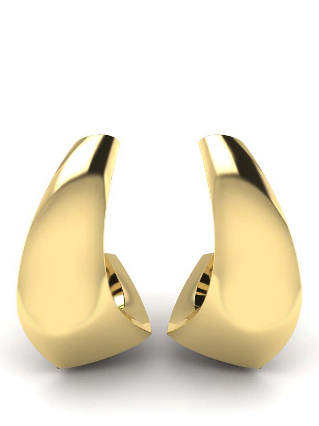Kleora KLEORA ODYSSEY Modern Electrum Curved Earrings