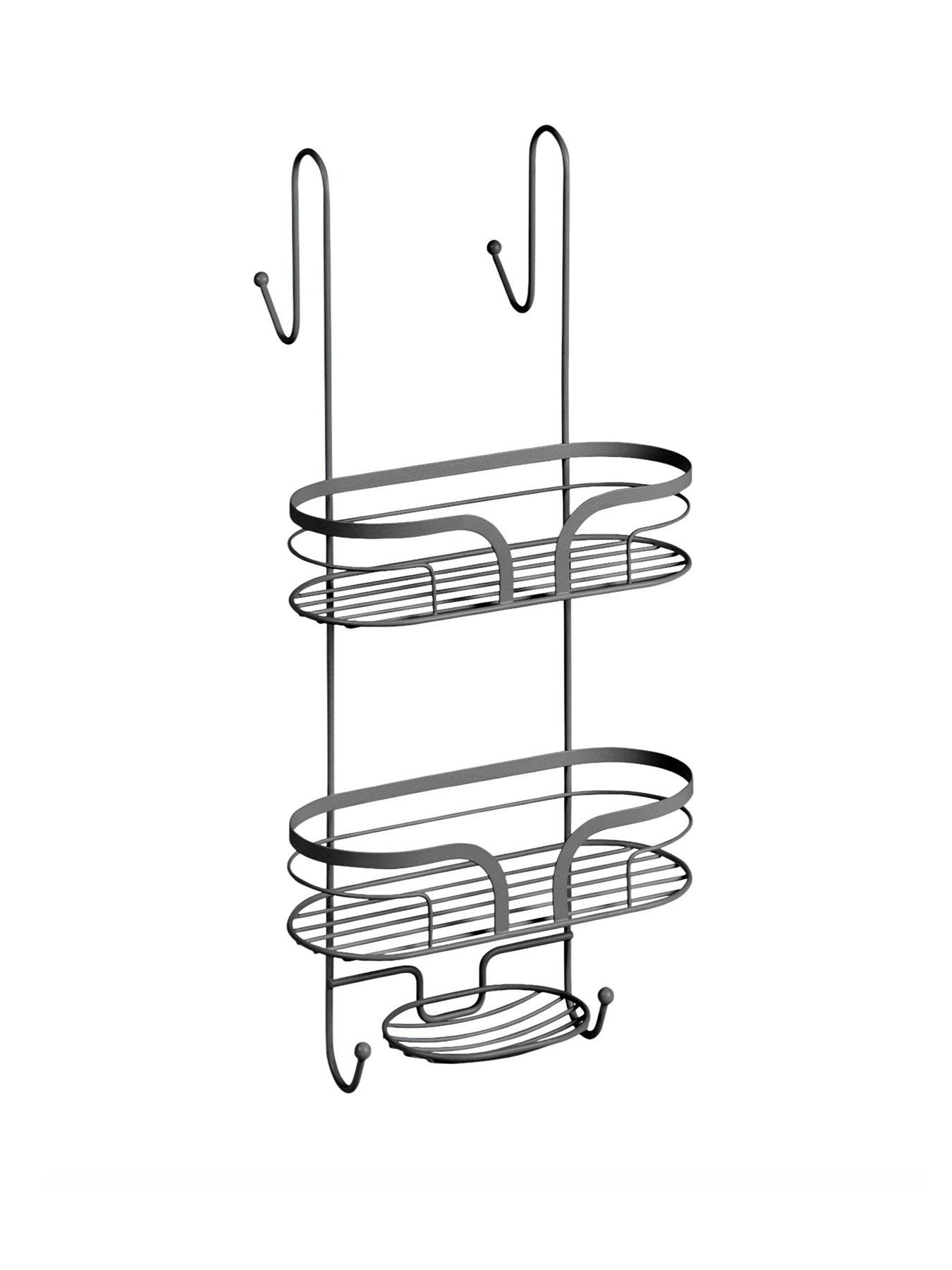Image 2 of 3 of Showerdrape Dante 2 Tier Over Door Hook Door Shower Caddy