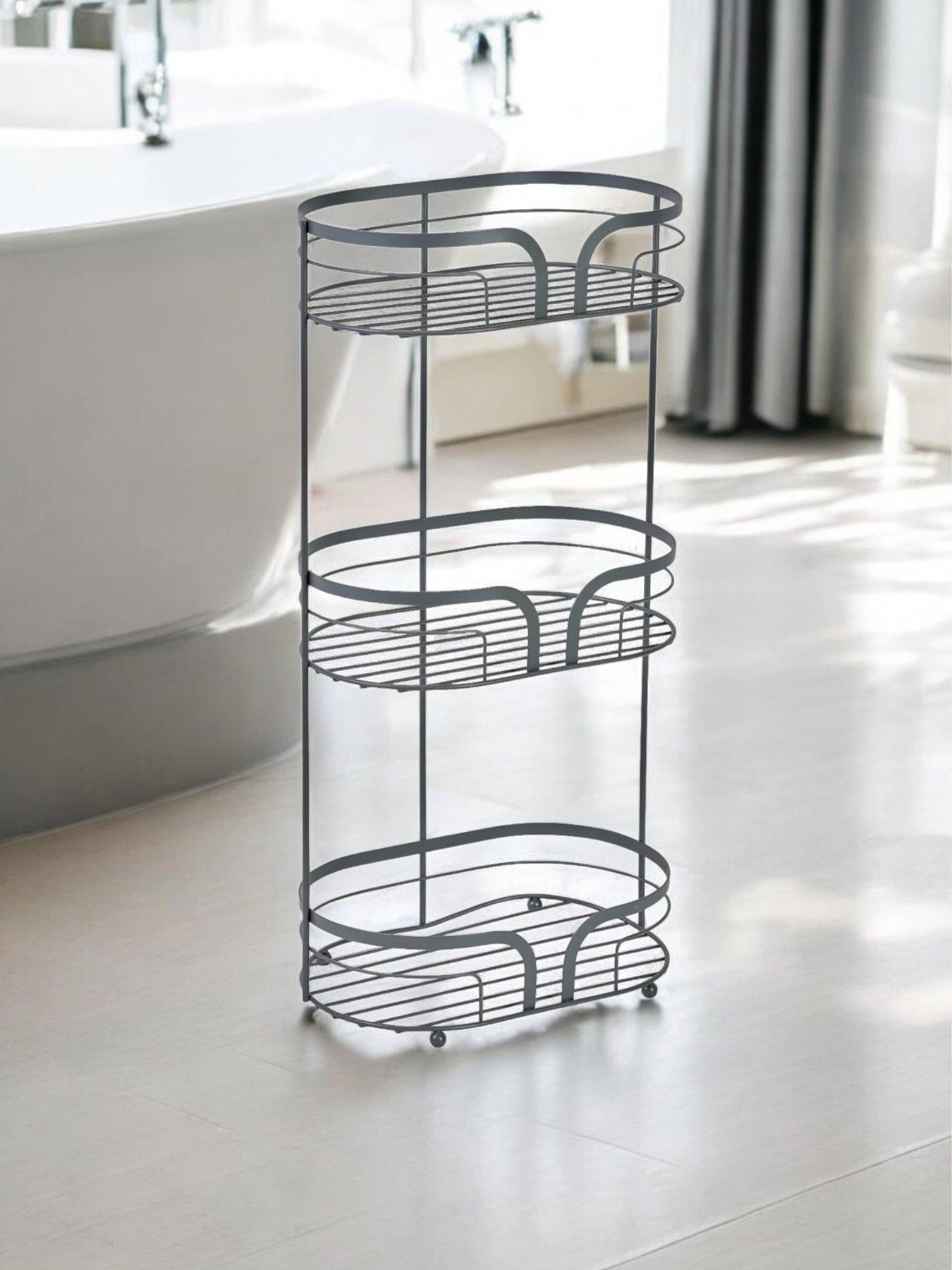 Showerdrape Dante Floor Caddy Grey