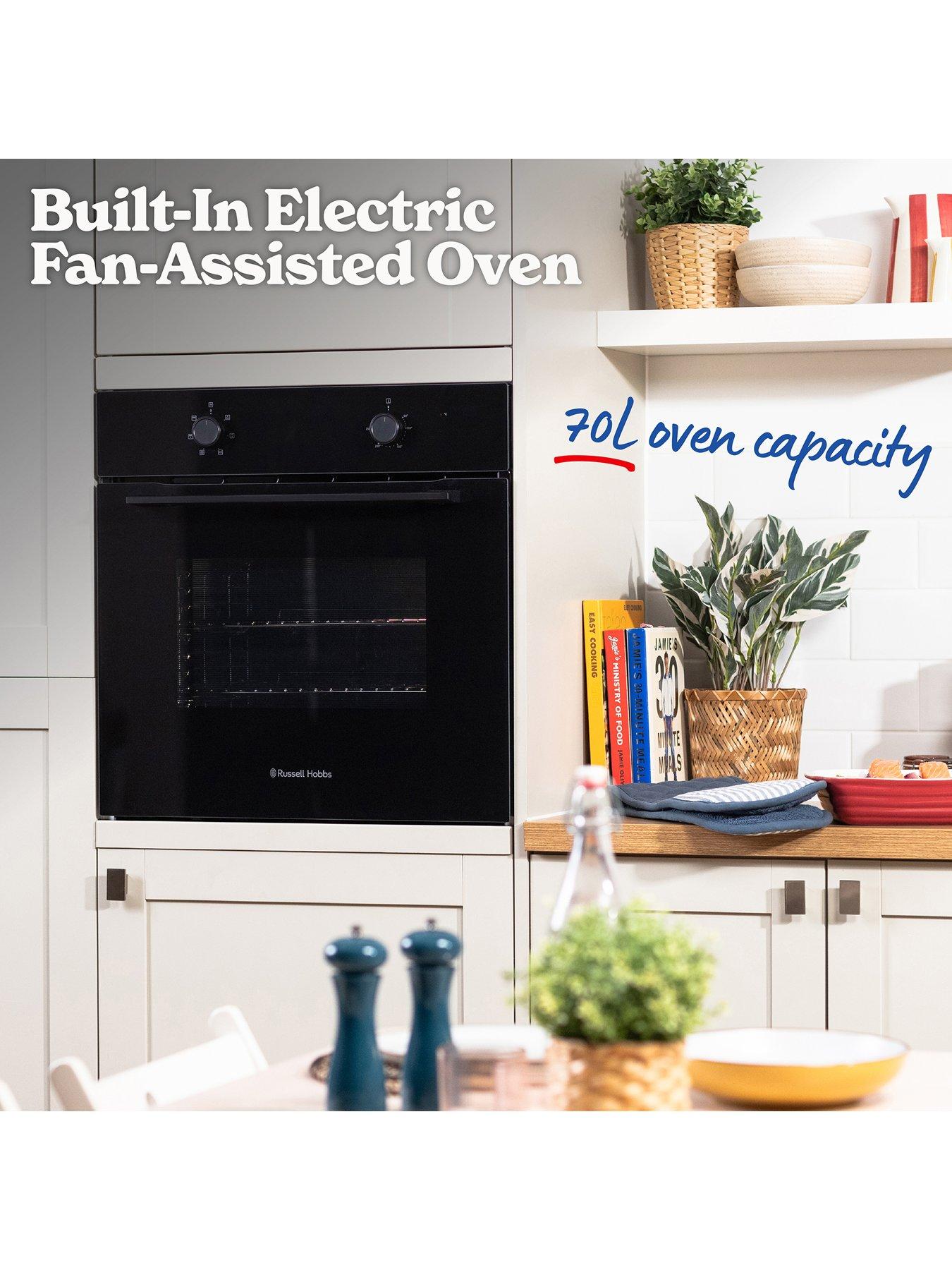 Image 2 of 8 of Russell Hobbs RHFEO7010B Built-In 70L Electric Fan Oven in Black