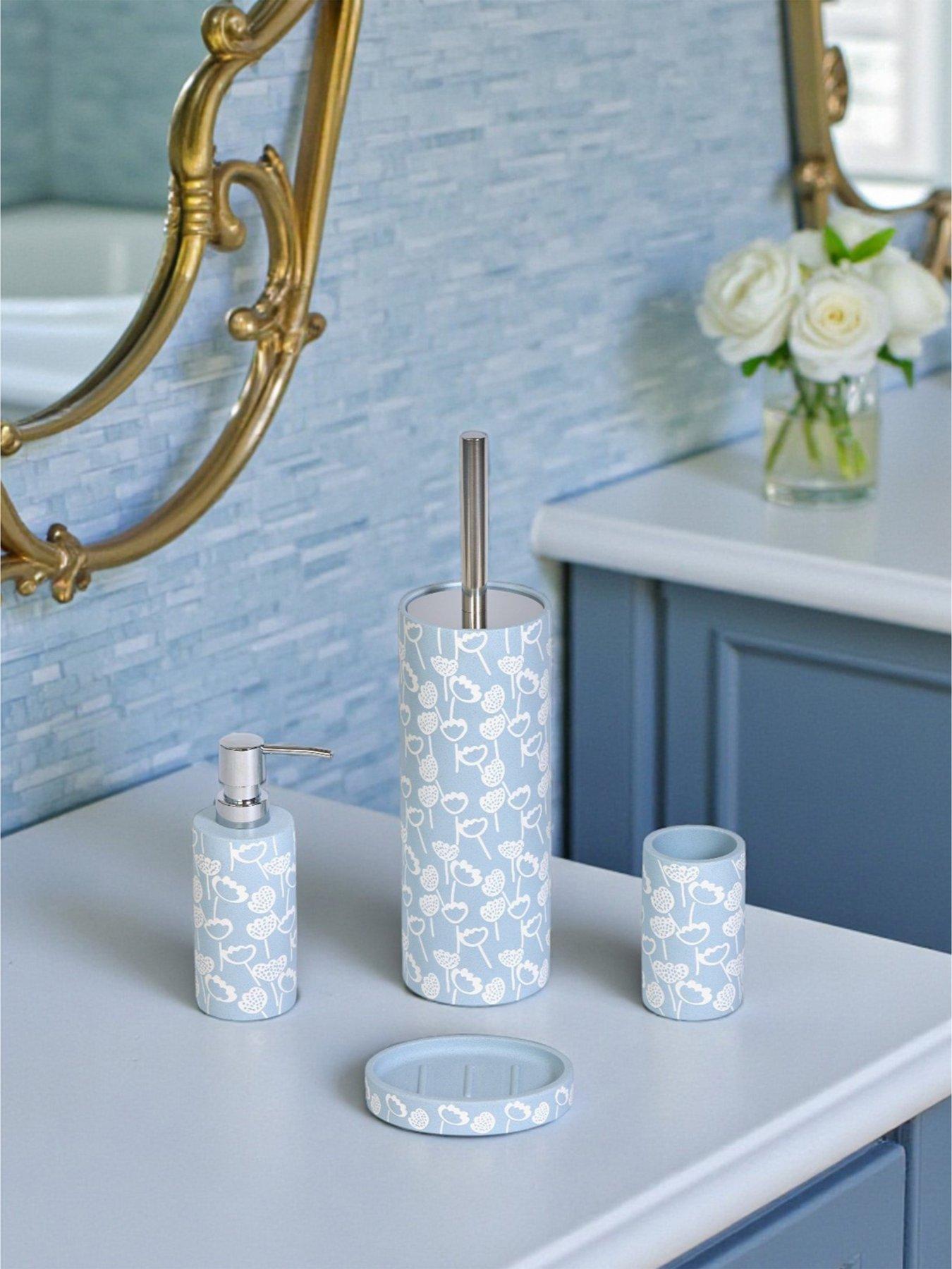 Showerdrape Buttercup Blue Set Of 4 - Sd, T, Lsd, Bh