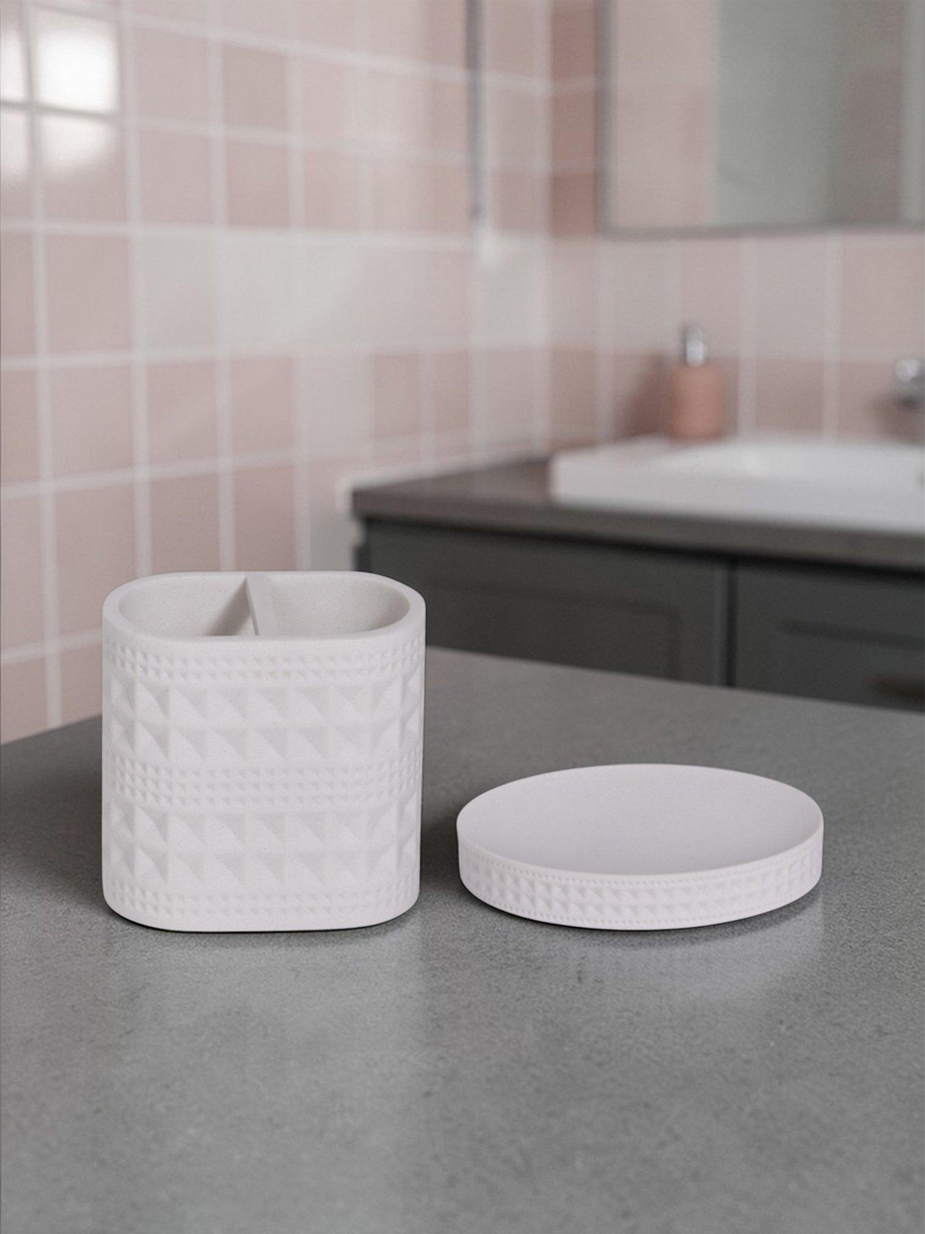Showerdrape Maison White Set Of 2 - Sd, Tbh