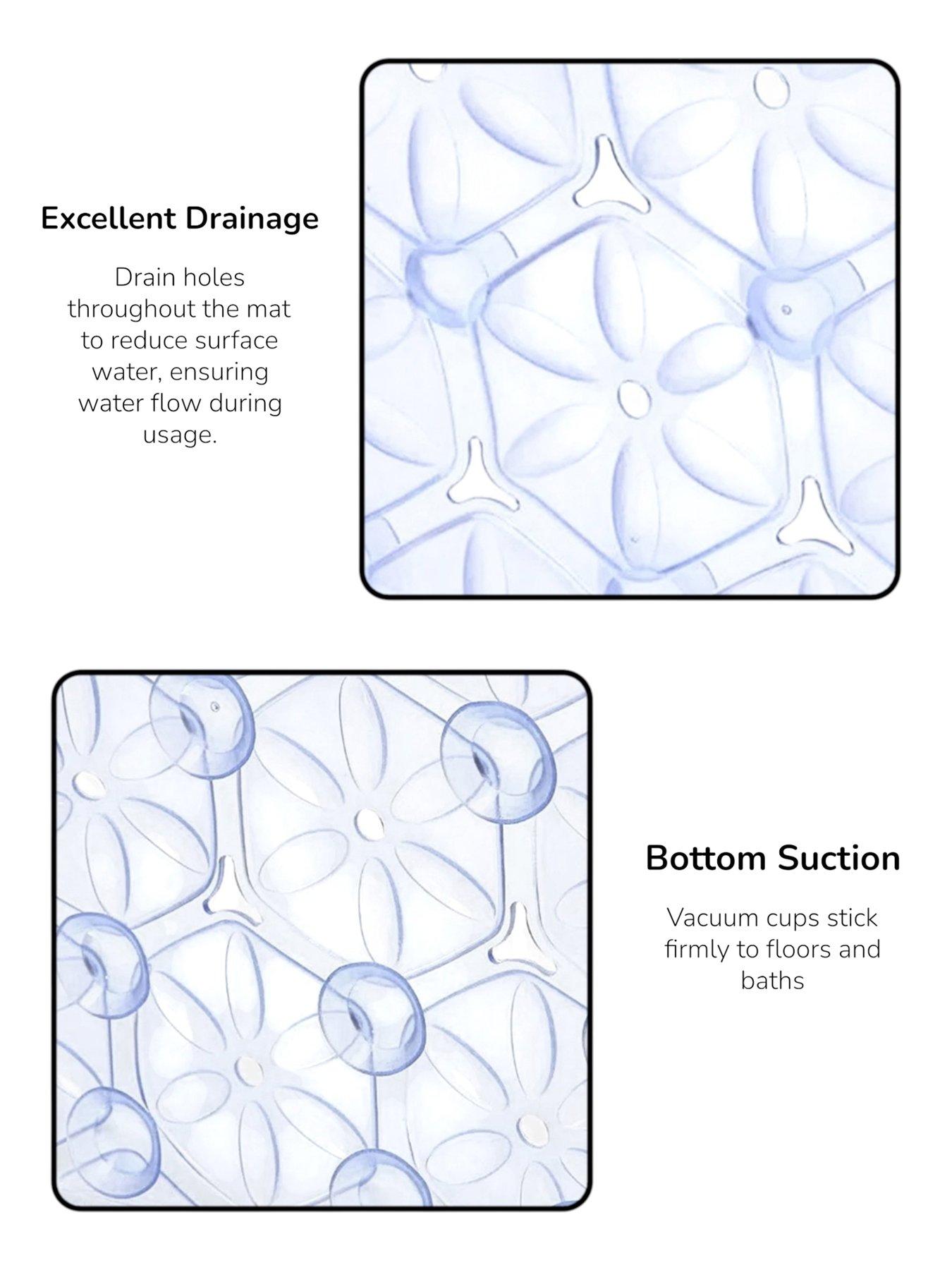 Image 2 of 4 of Showerdrape Laguna Anti Slip Clear Bath Mat