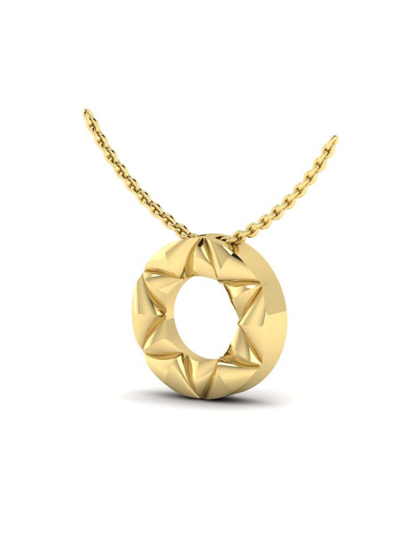 Image 2 of 6 of Kleora KLEORA PYRAMID Modern Electrum Pyramid Circle Pendant