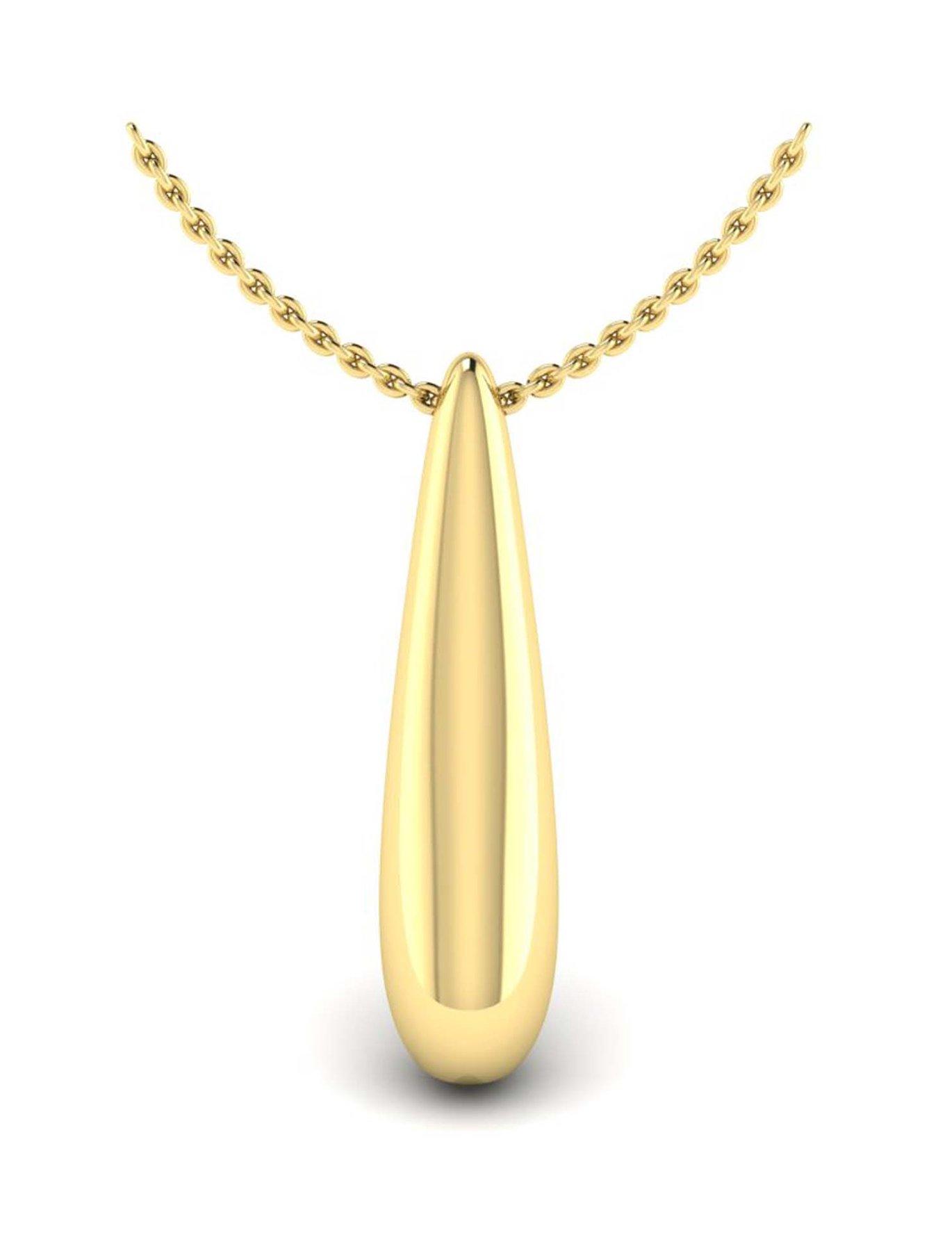 Kleora KLEORA ODYSSEY Modern Electrum Elongated Drop Necklace