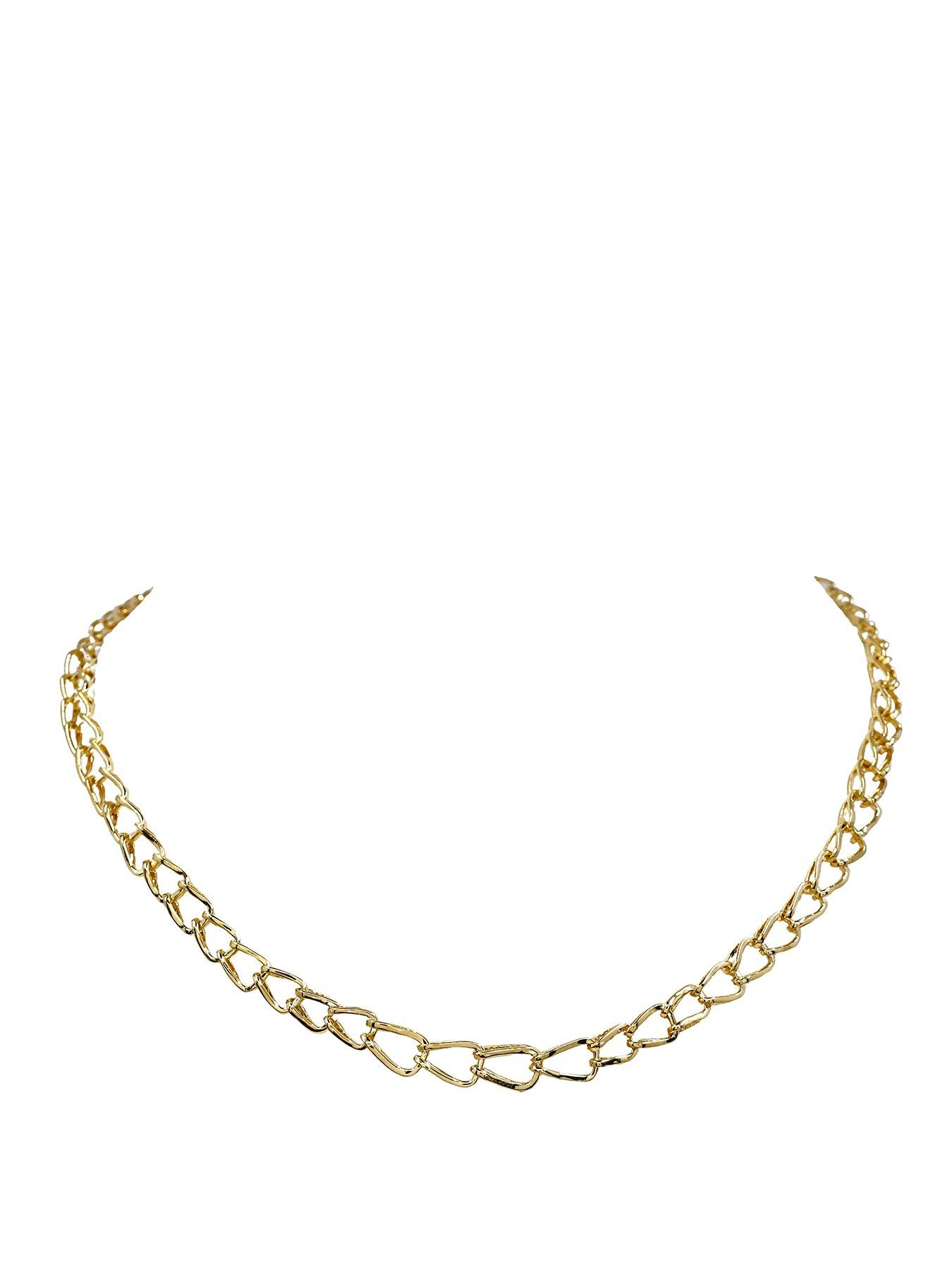 The Edit HS Edit CHAINS 18ct Yellow Gold Plate & Cubic Zirconia Large Link Chain Necklace