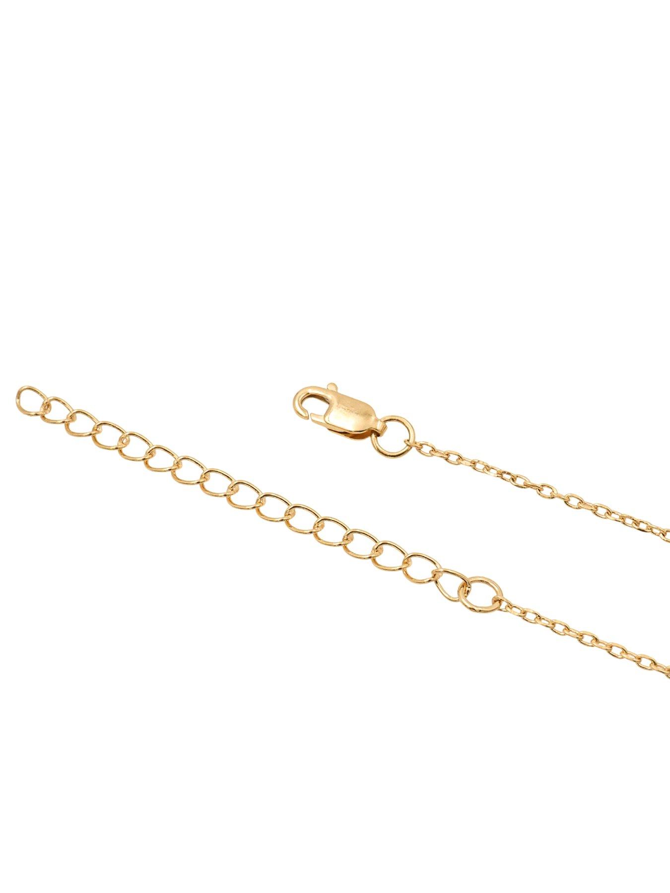 Image 3 of 4 of The Edit Hs Molten 18Ct Plated Sterling Silver Moulded Coin Disc Pendant Necklace - Gold