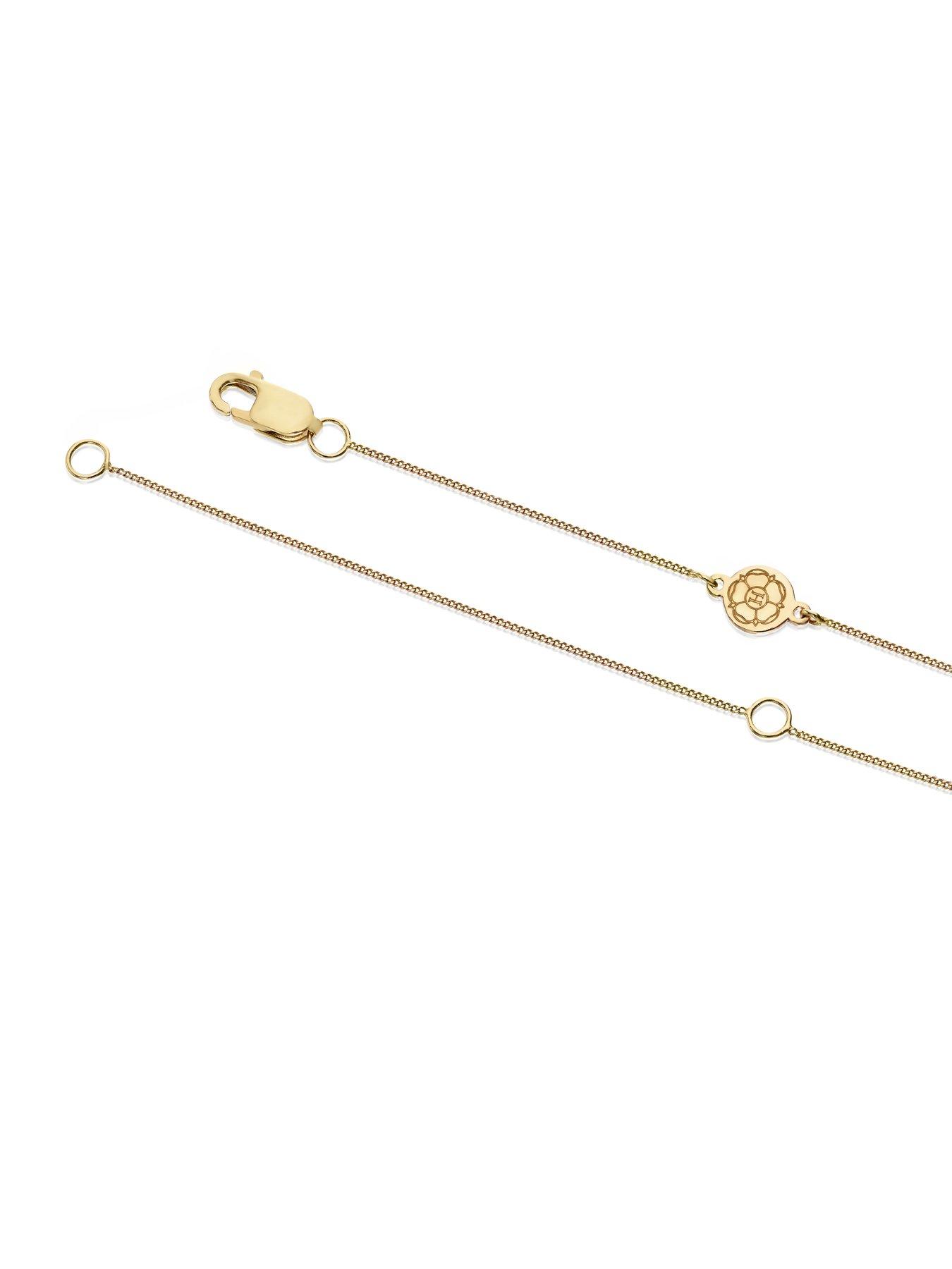 Image 4 of 7 of Harriet 9Ct Yellow 0.50Ct Lab-Grown Diamond Oval Pendant Necklace - Gold