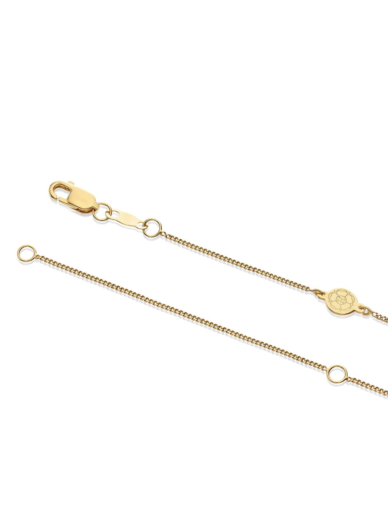 Image 4 of 5 of Harriet Sterling Silver &amp; 18Ct Plated Vermeil 0.50Ct Lab-Grown Diamond Round &amp; Oval Open Circle Pendant - Gold