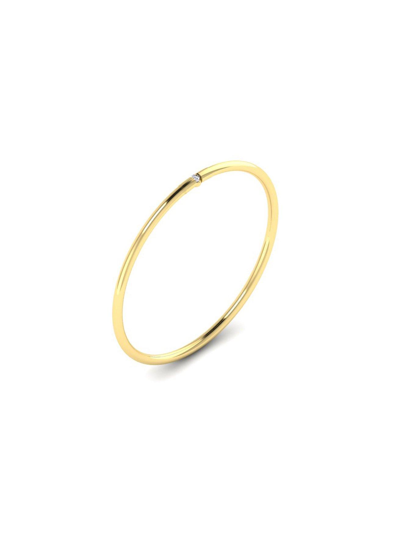 Image 2 of 5 of Kleora KLEORA AURORA Modern Electrum Miracle Plate Diamond Bangle