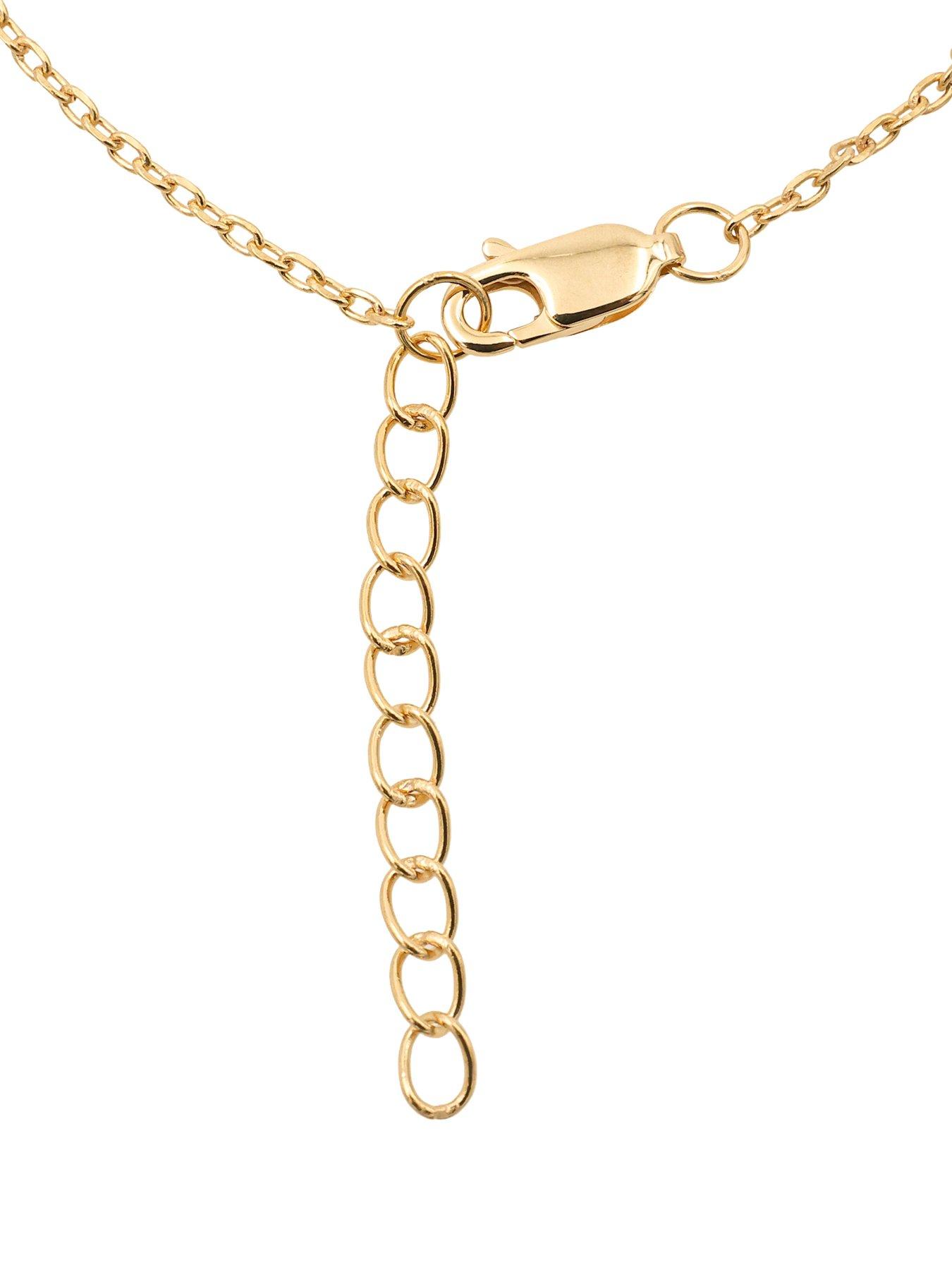 Image 2 of 6 of The Edit HS The Edit HEARTS 18ct Yellow Gold Plated Sterling Silver Triple Hammered Heart Station Bracelet