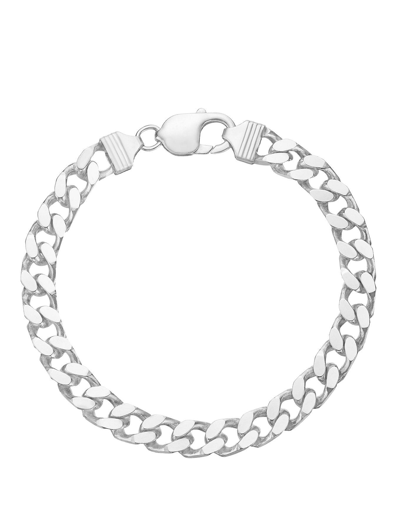 H. Samuel Sterling Silver 8.5" Curb Bracelet
