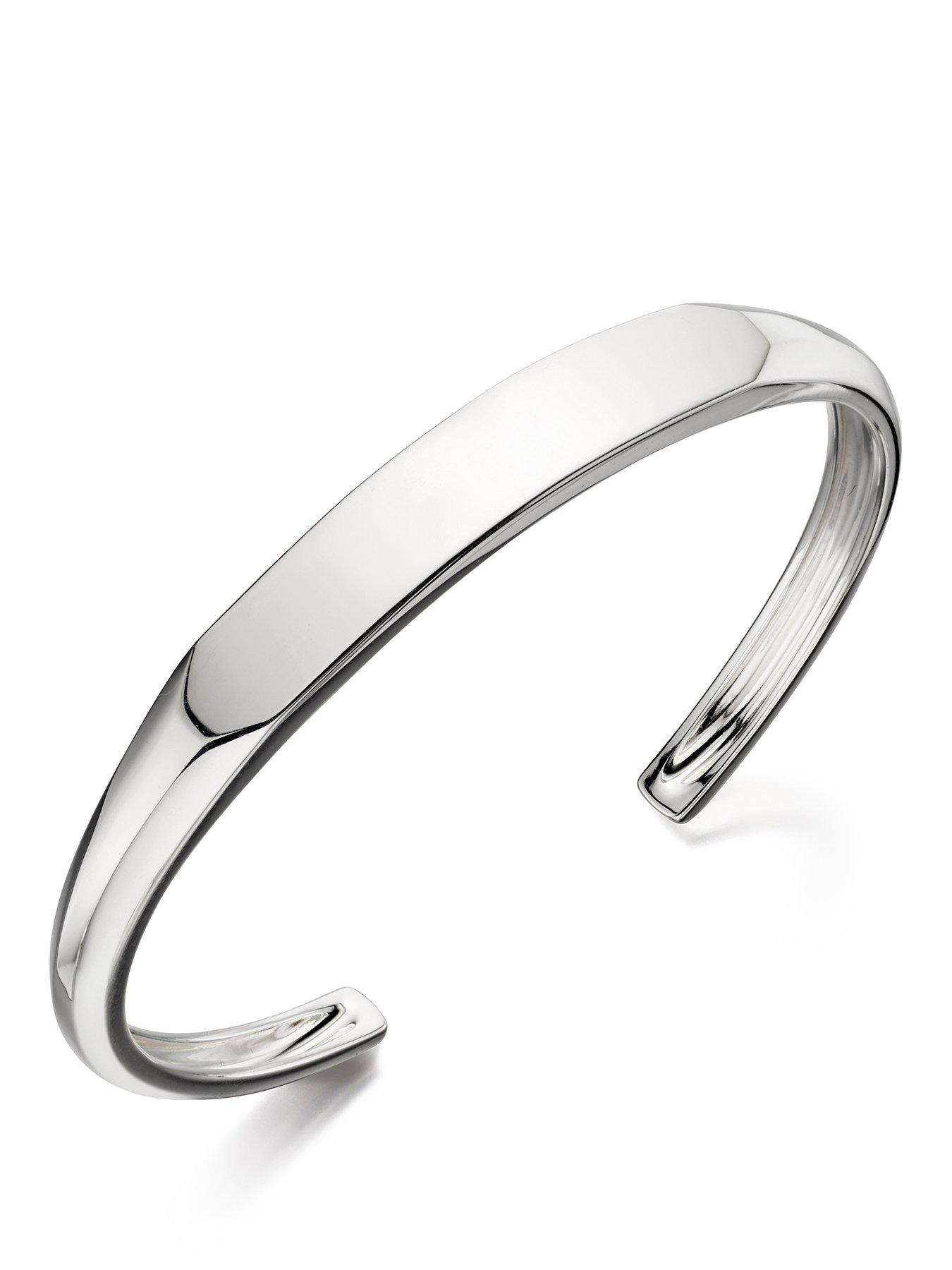 Ernest Jones Sterling Silver Bangle Bracelet
