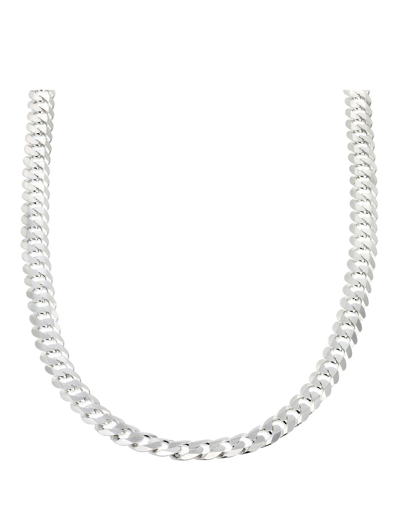 H. Samuel Sterling 20" Curb Chain Necklace - Silver