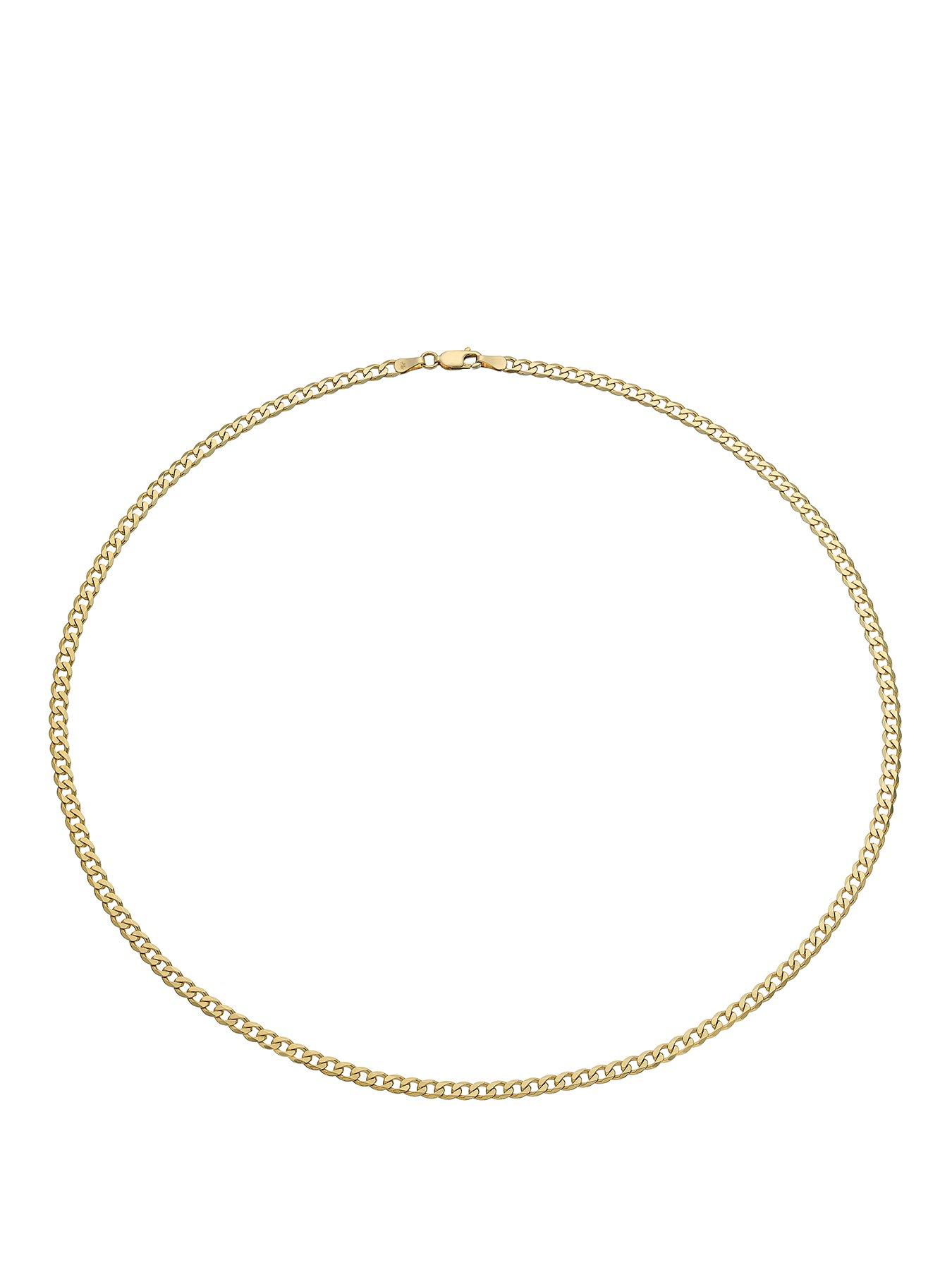Image 1 of 3 of Ernest Jones 9ct 20" Curb Chain - Gold