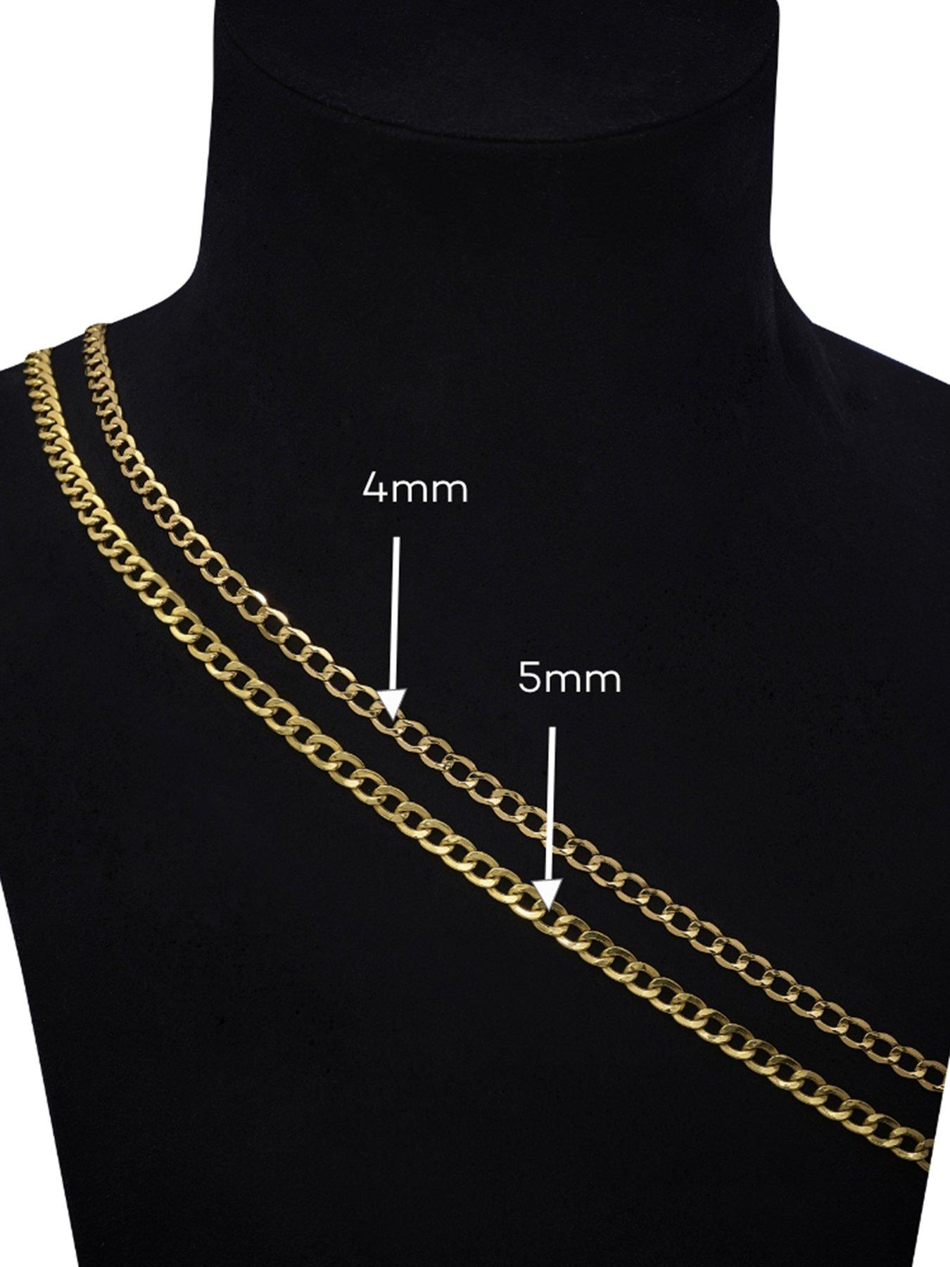 Image 3 of 3 of Ernest Jones 9ct 20" Curb Chain - Gold