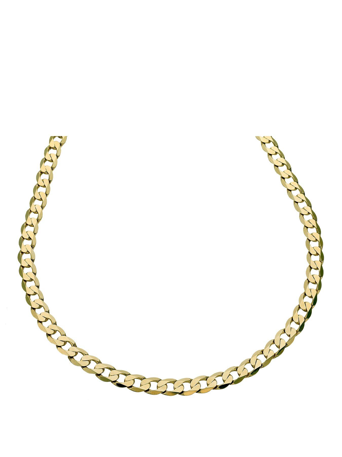 Ernest Jones 9ct Yellow Gold 20" Curb Chain