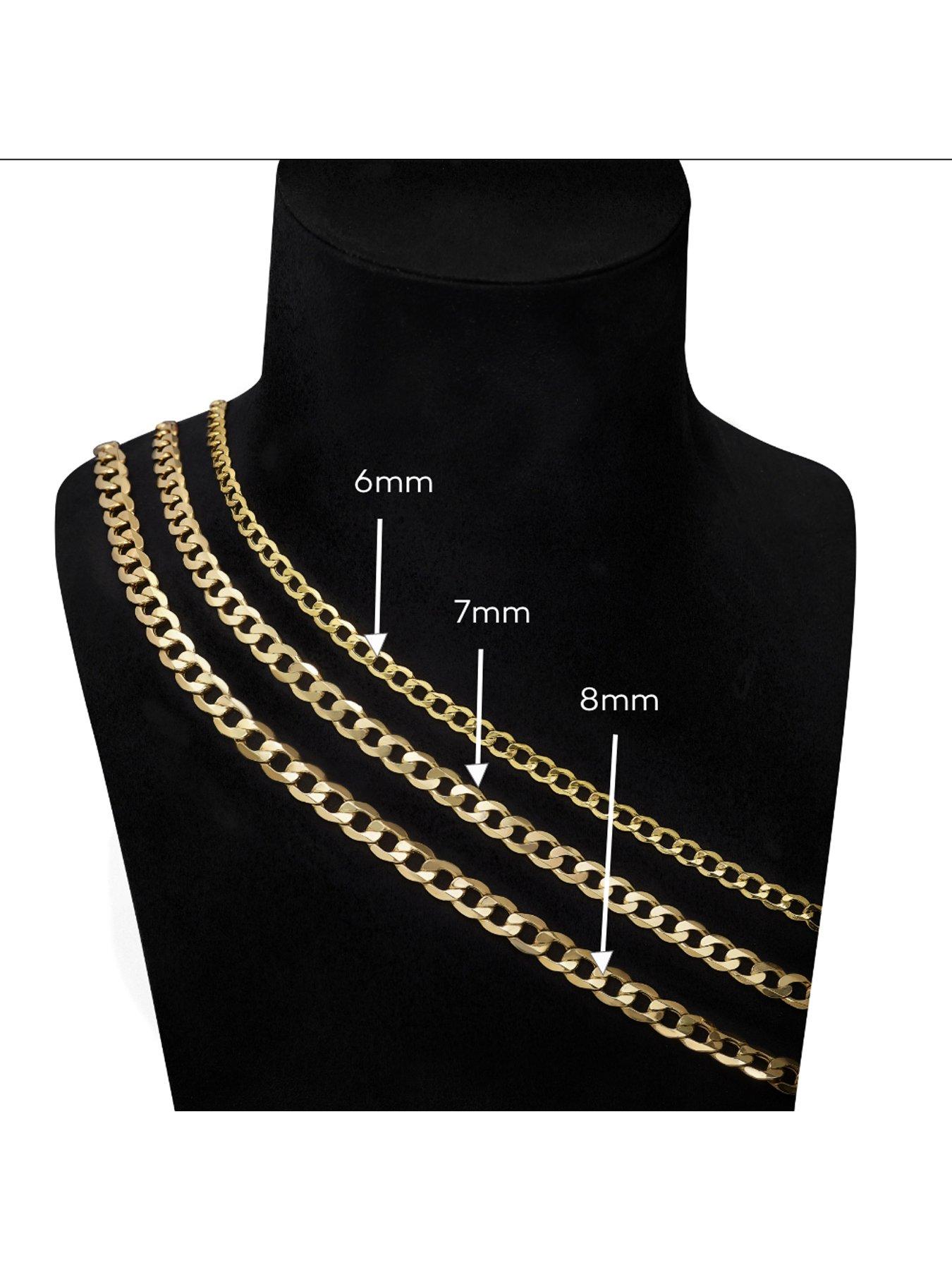 Image 2 of 2 of Ernest Jones Sterling Silver 24" Curb Chain
