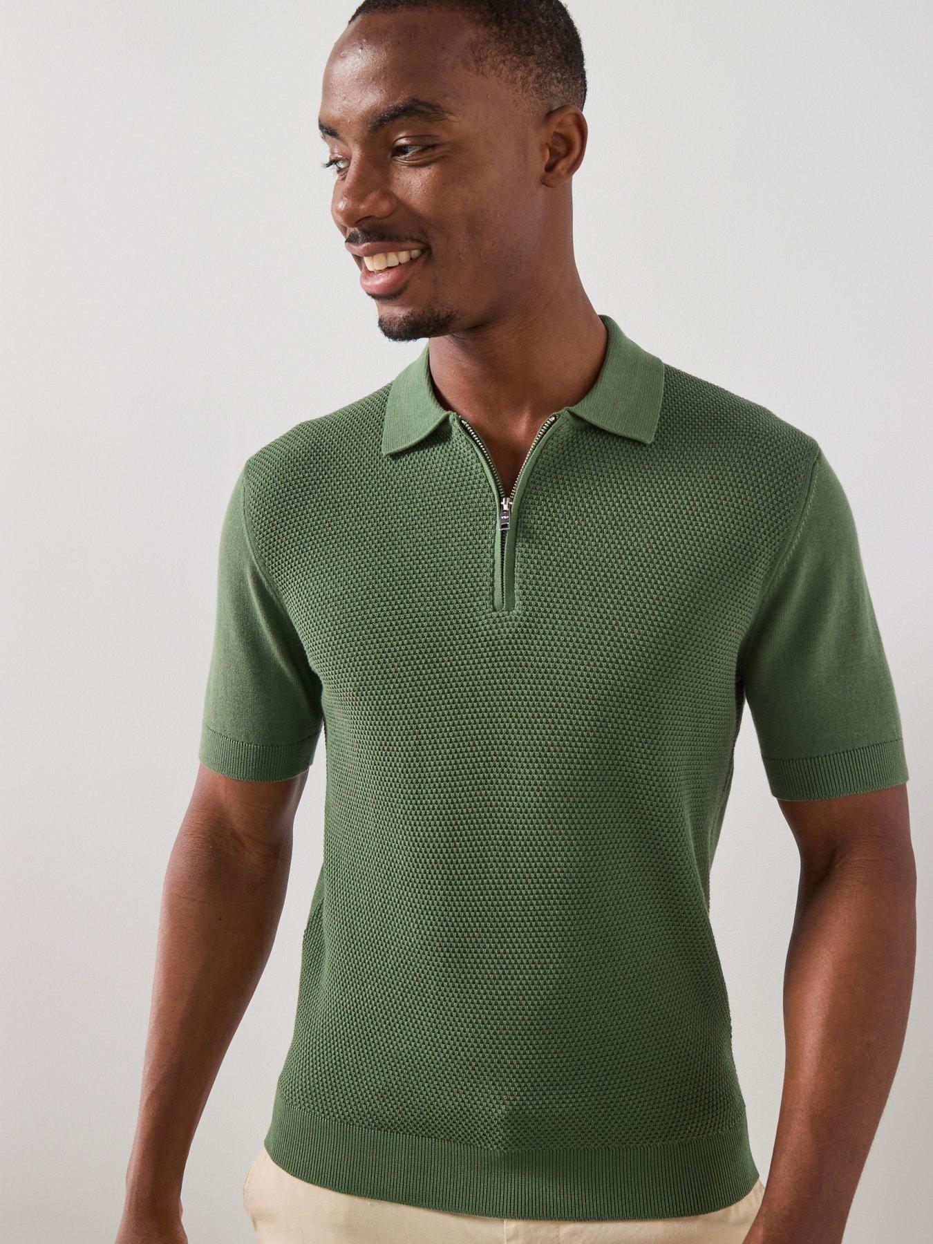 Mango Mango Canario Short Sleeve Poloshirt - Green