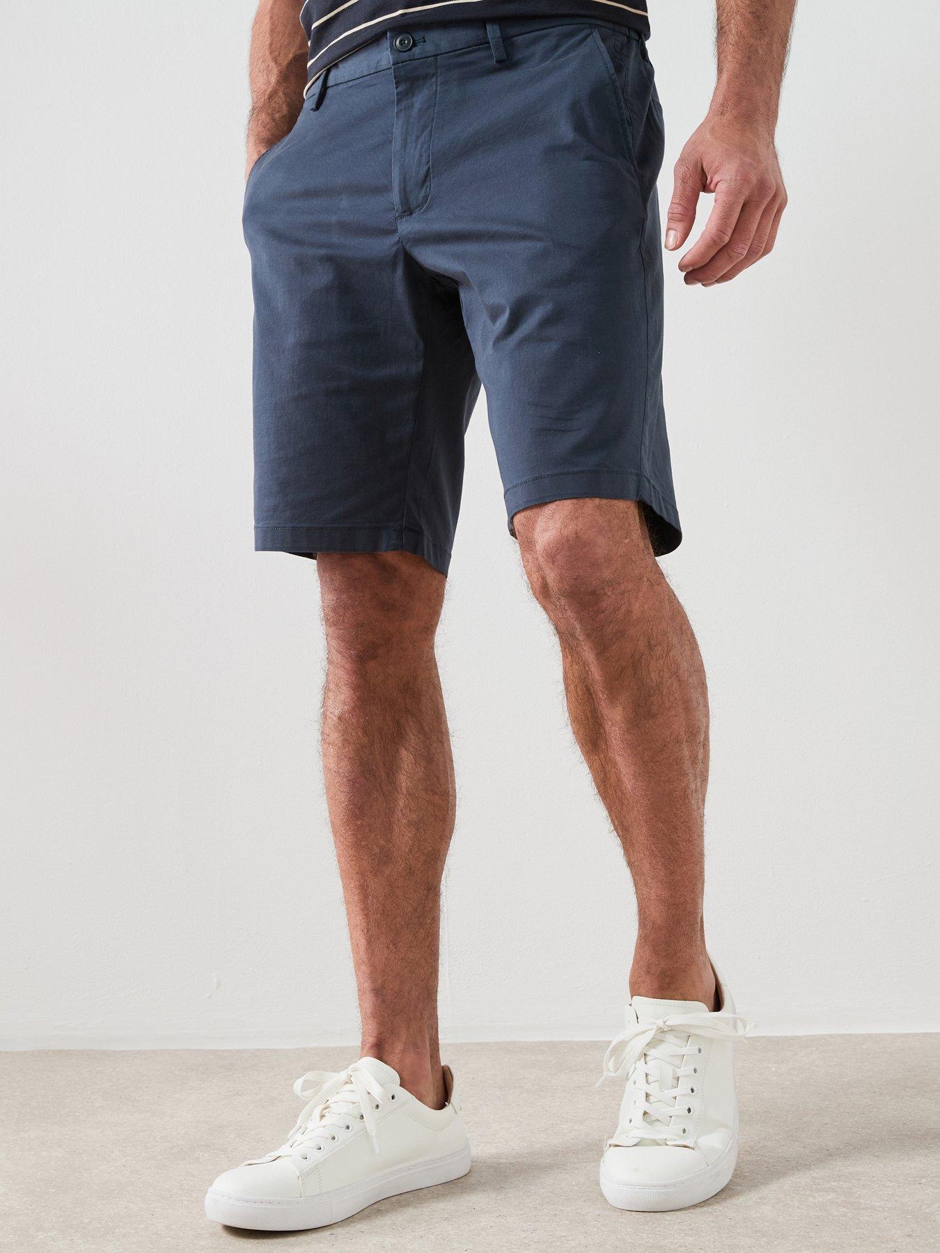 Mango Gracia Straight Cut Chino & Shorts, Navy, Size 32, Men
