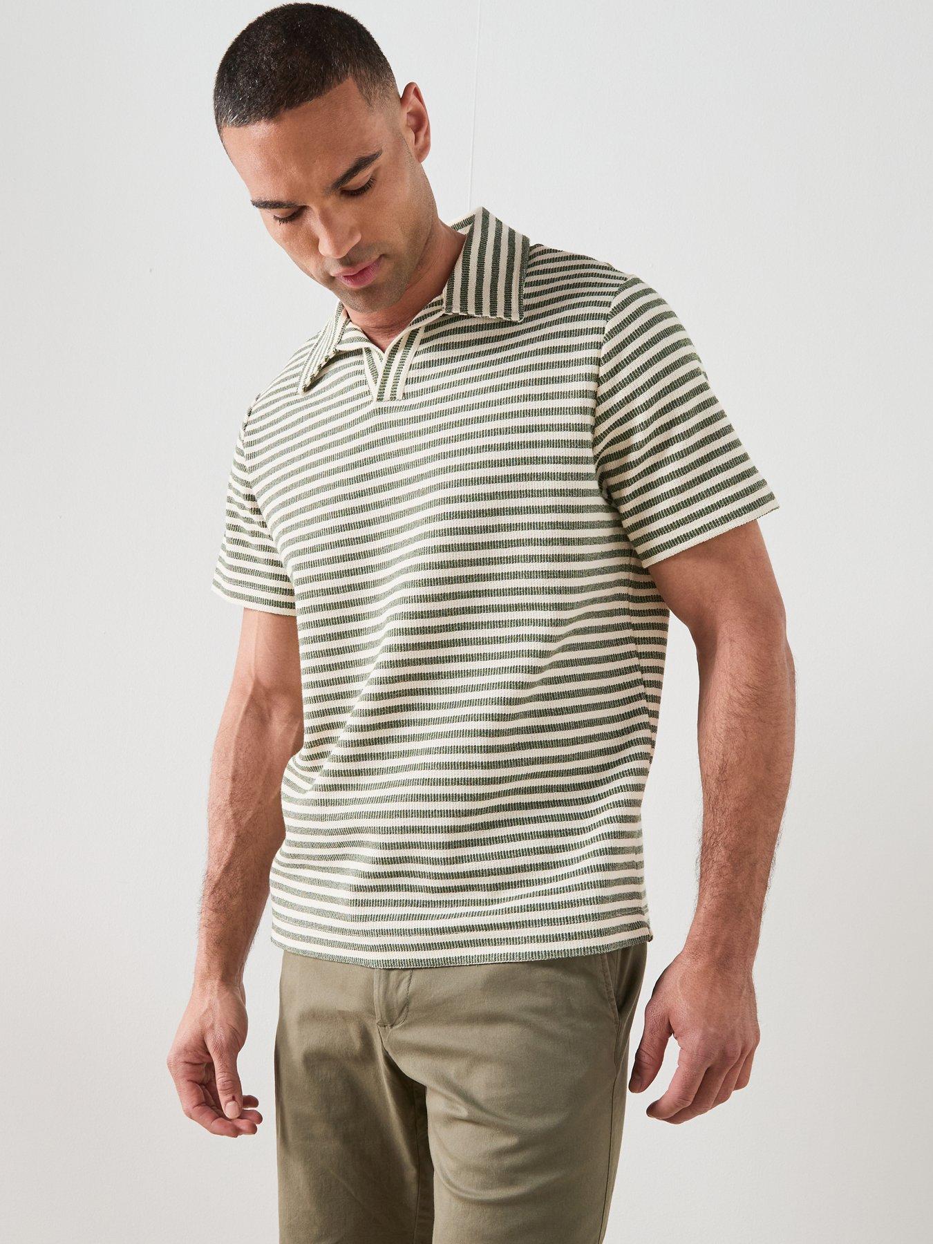 Mango Xavir Short Sleeve Polo Shirt - Medium Green